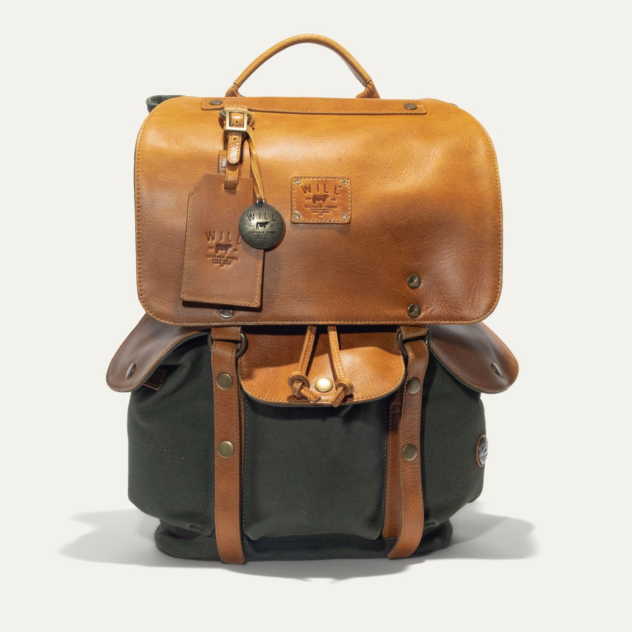 Lennon Canvas and Leather Backpack