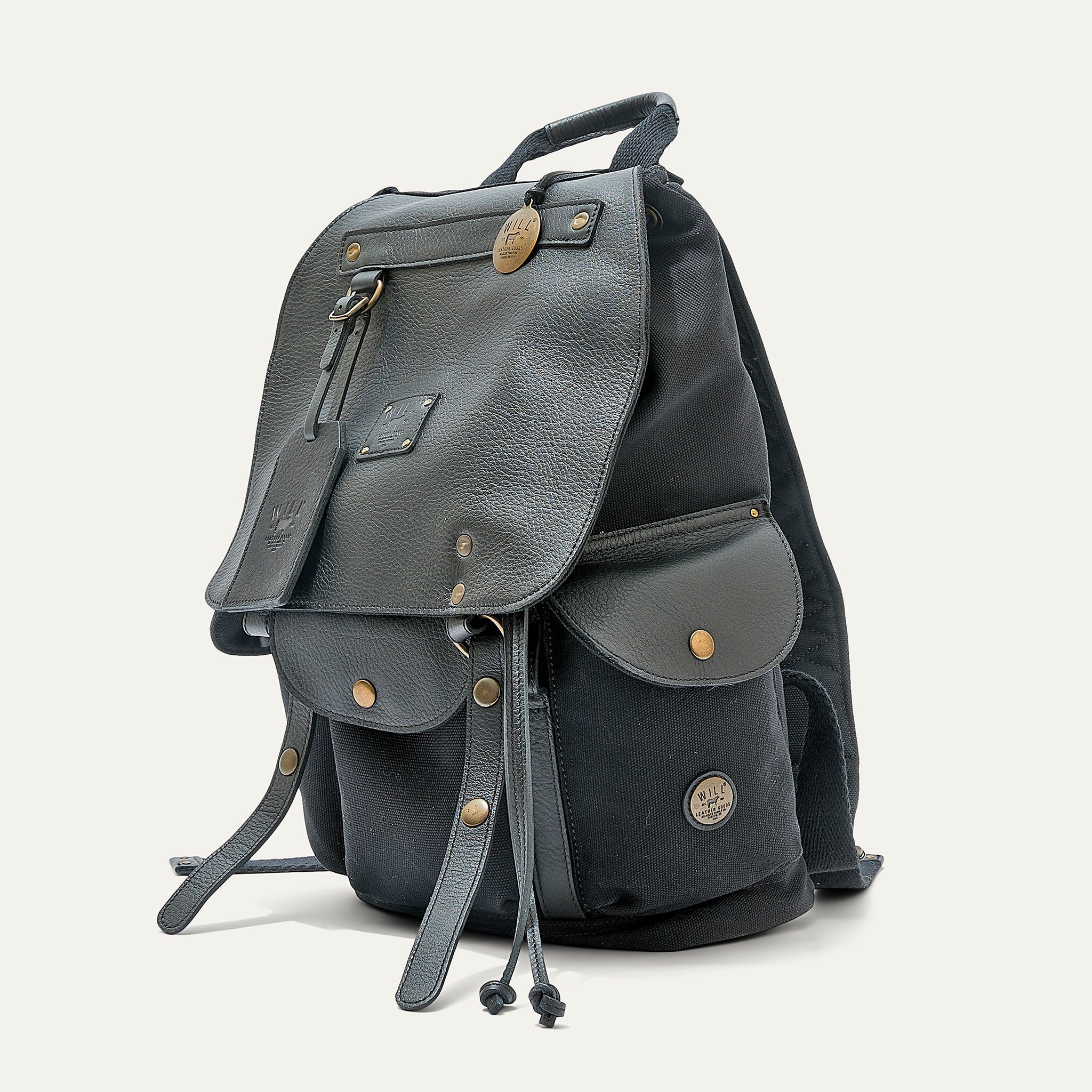 Lennon Canvas and Leather Backpack