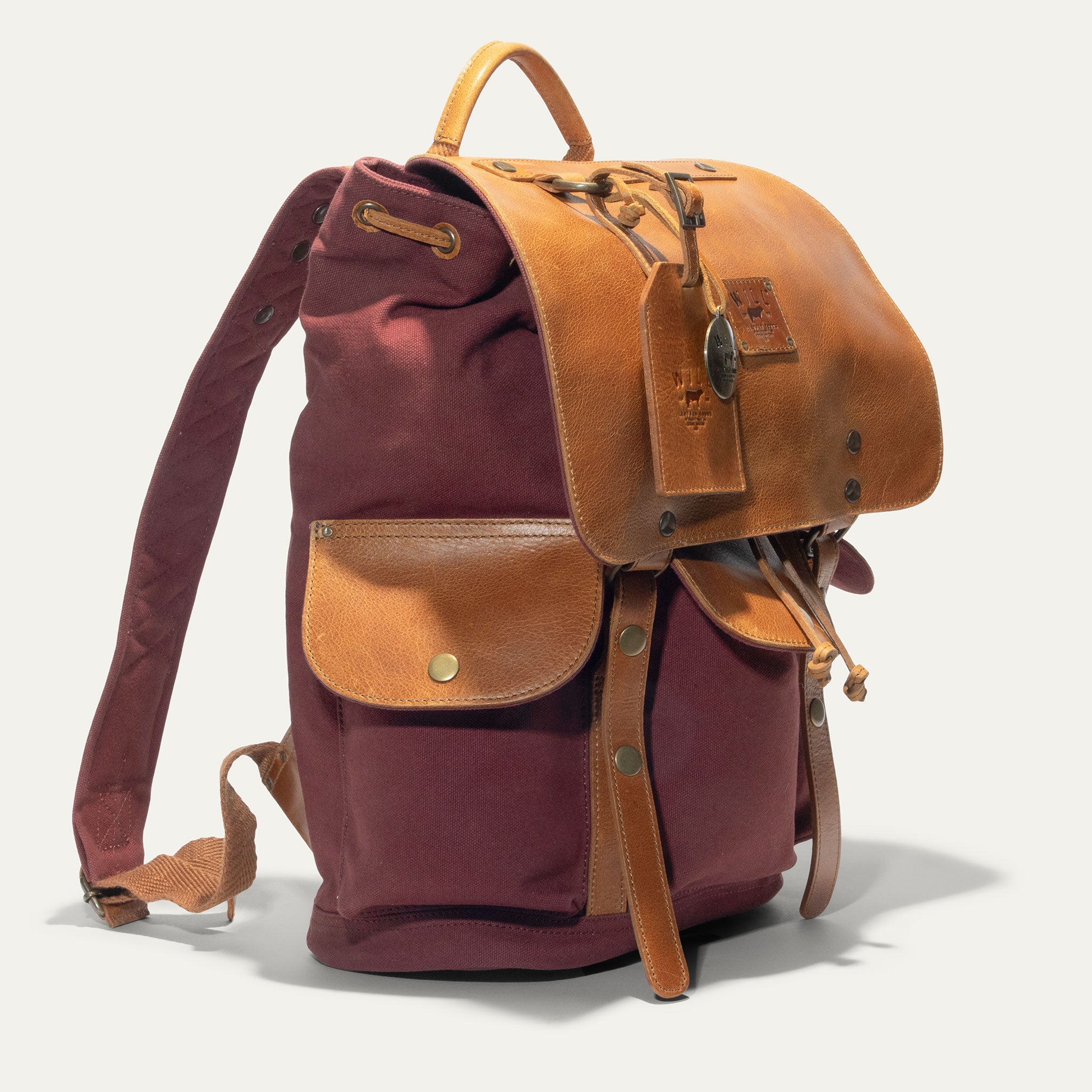 Lennon Canvas and Leather Backpack