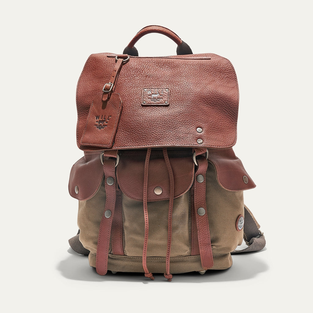 Lennon Canvas and Leather Backpack