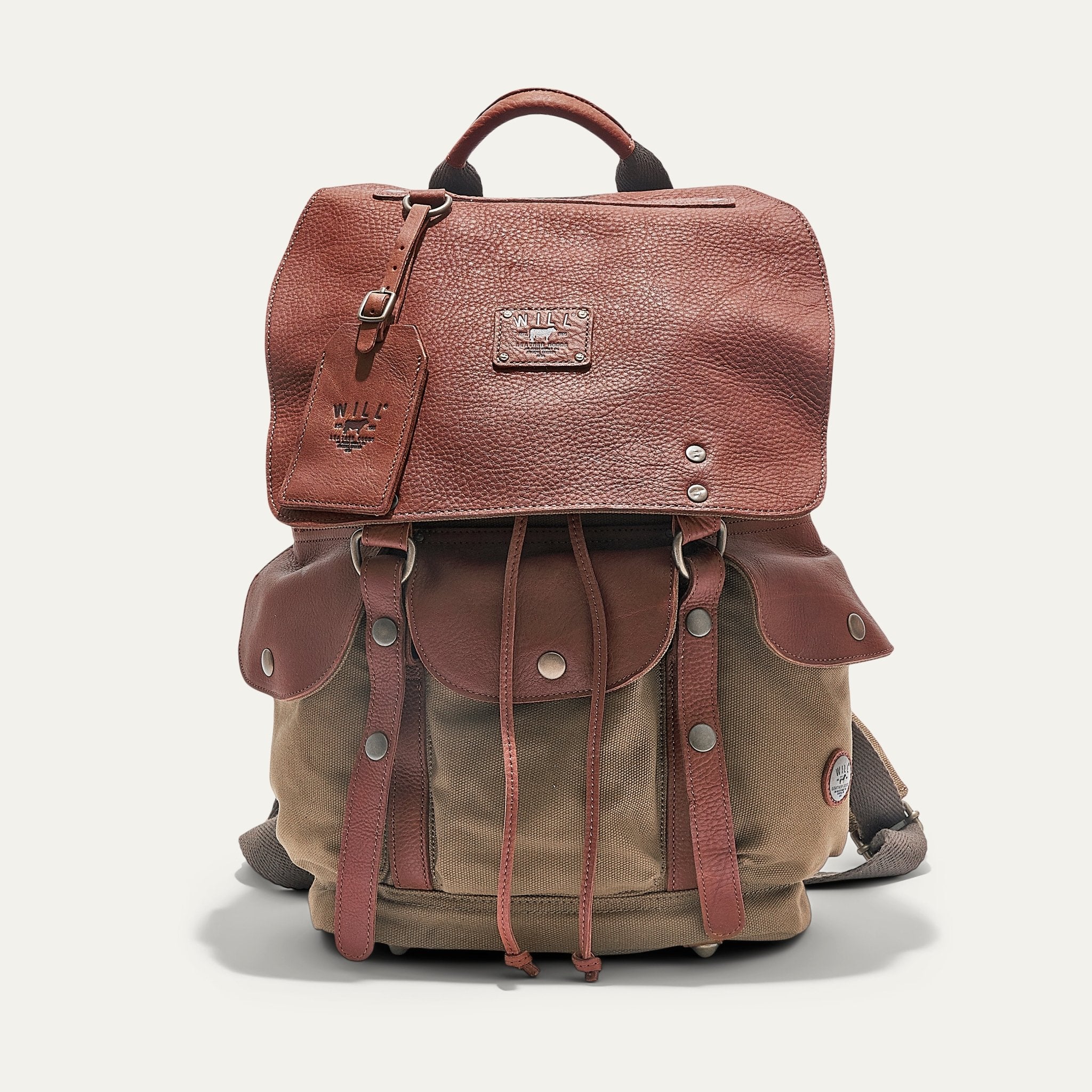 Lennon Canvas and Leather Backpack