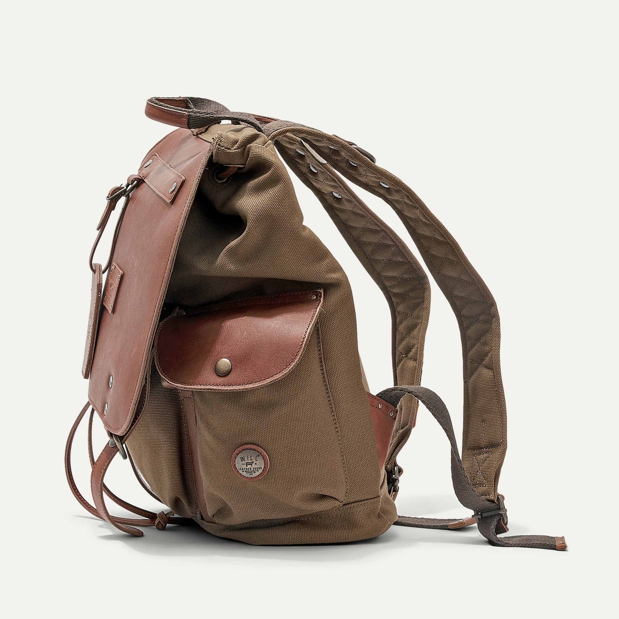 Lennon Canvas and Leather Backpack