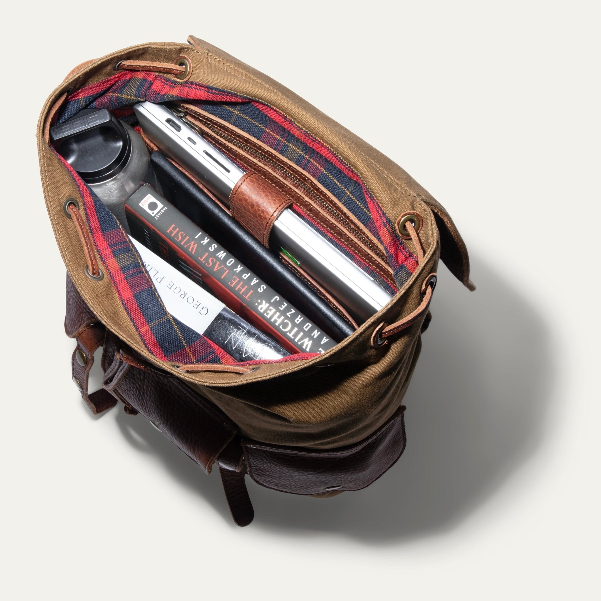 Lennon Canvas and Leather Backpack