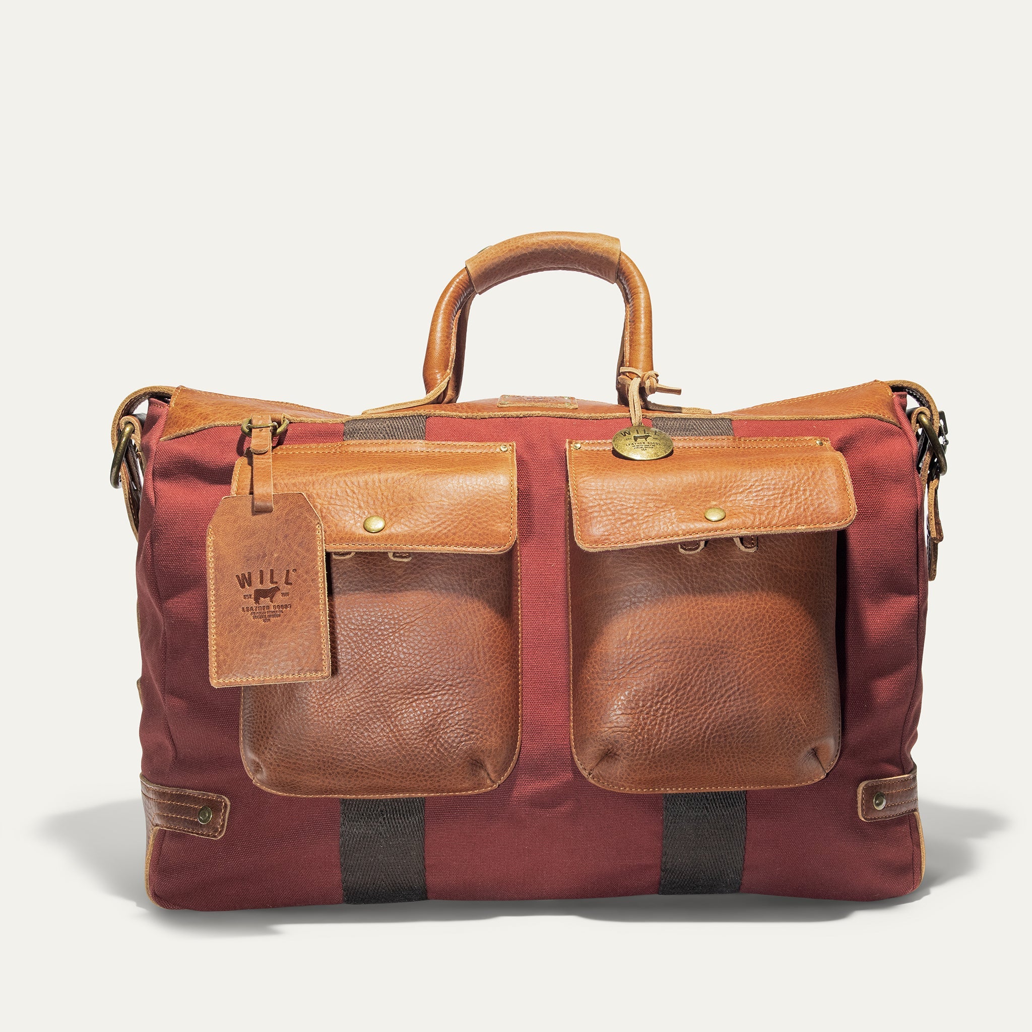 Signature Canvas and Leather Travel Duffle