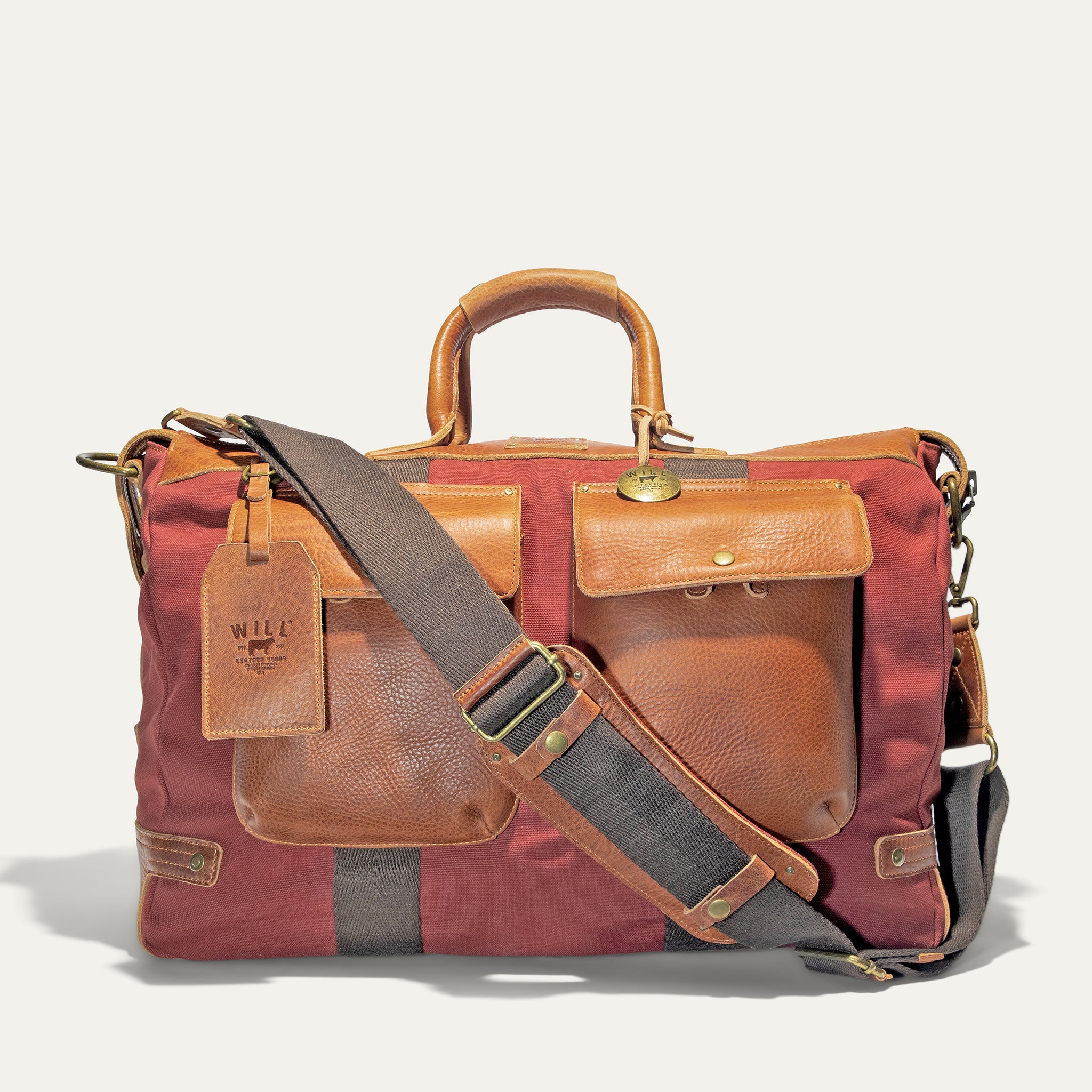 Signature Canvas and Leather Travel Duffle