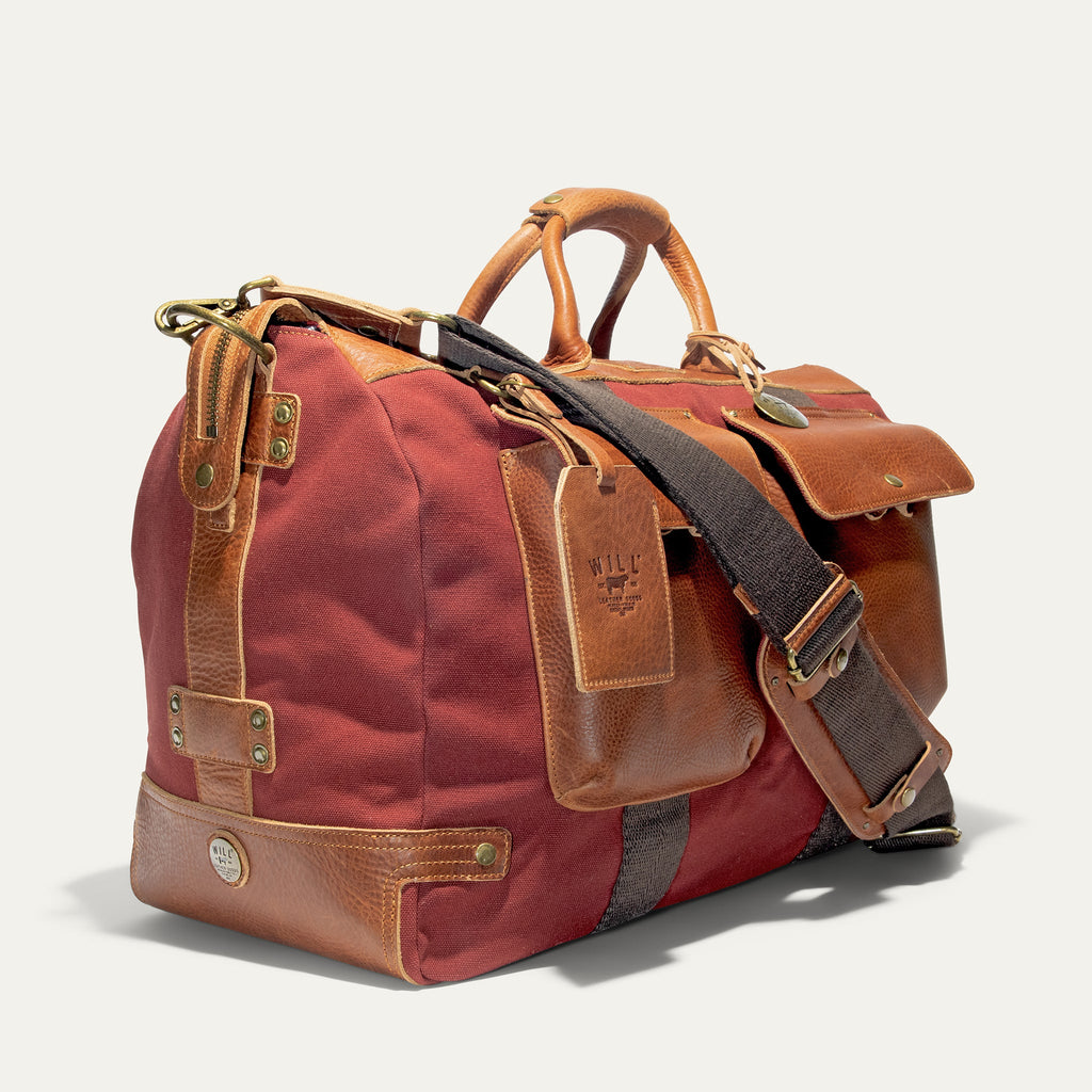 Signature Canvas and Leather Travel Duffle