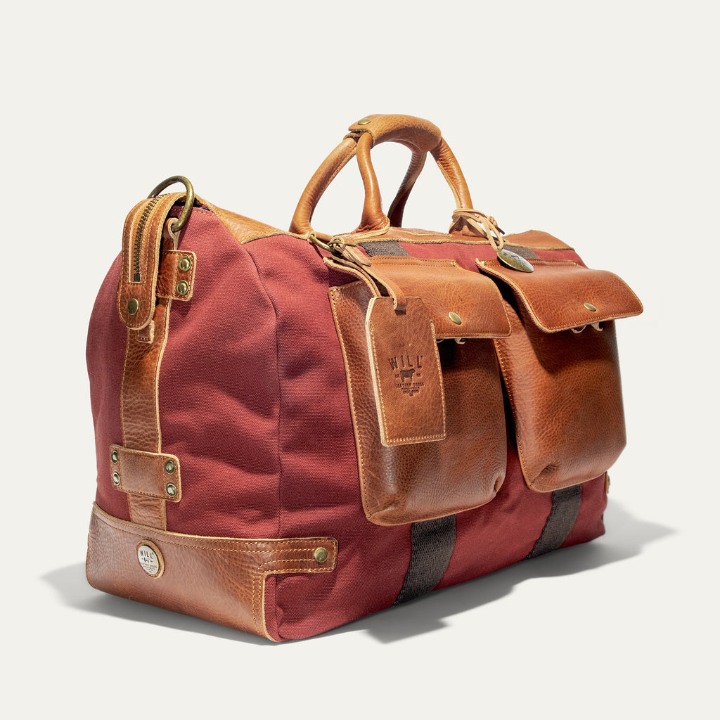 Signature Canvas and Leather Travel Duffle