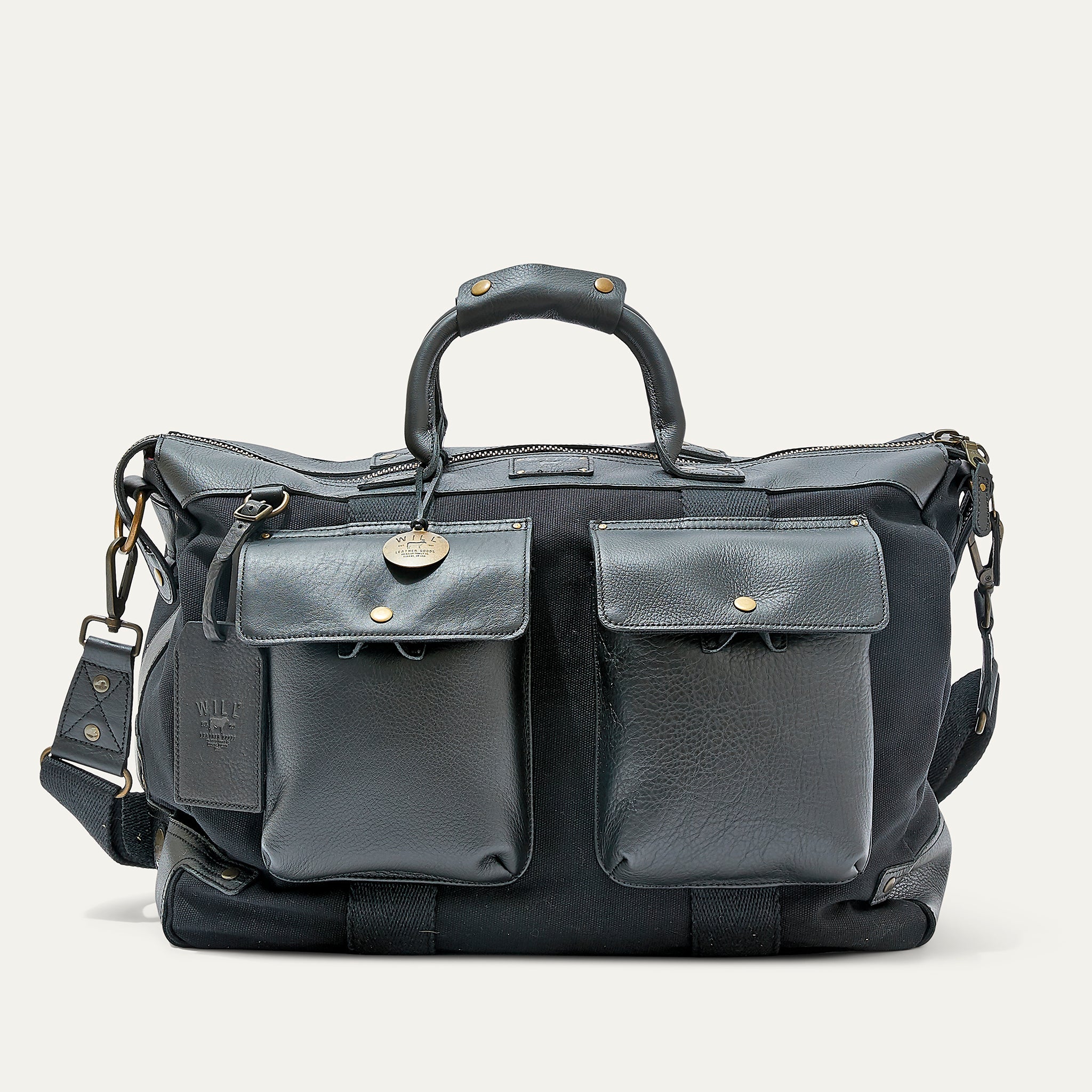 Signature Canvas and Leather Travel Duffle
