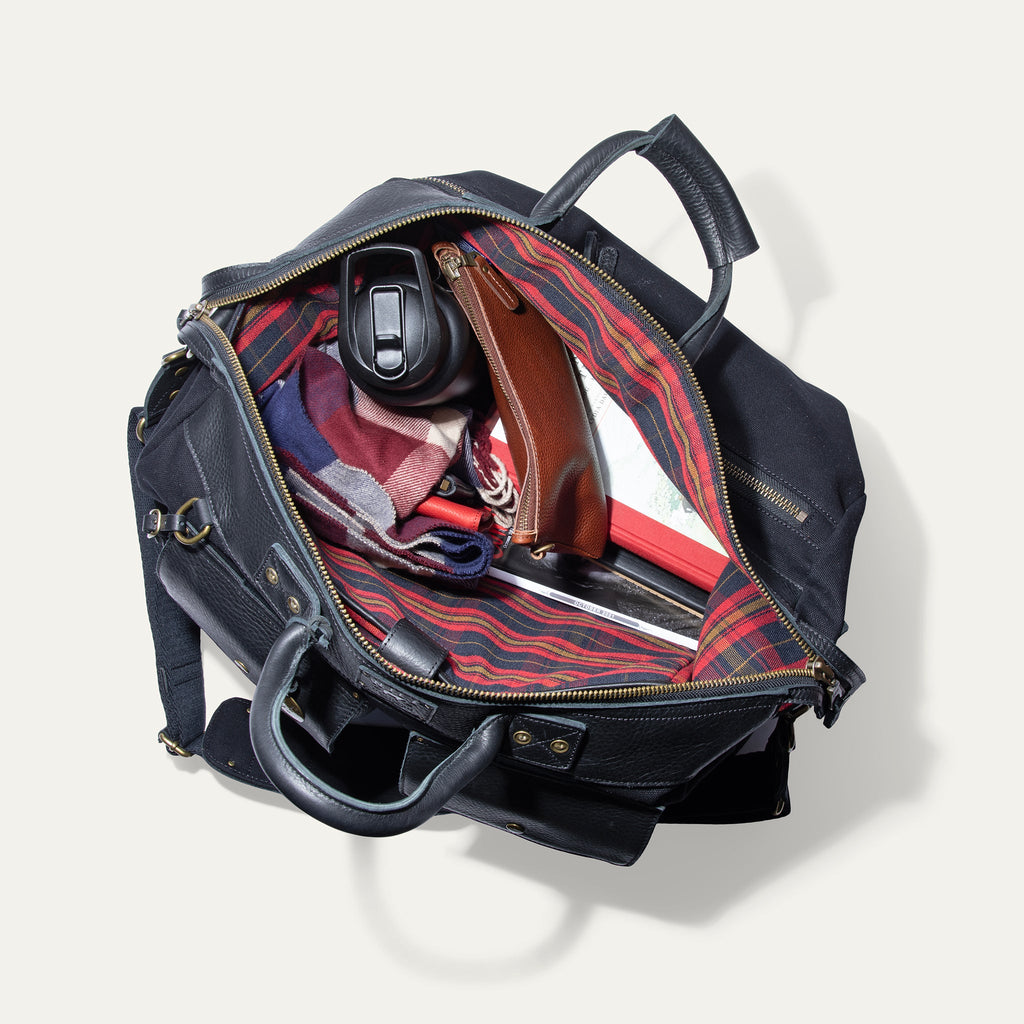 Signature Canvas and Leather Travel Duffle