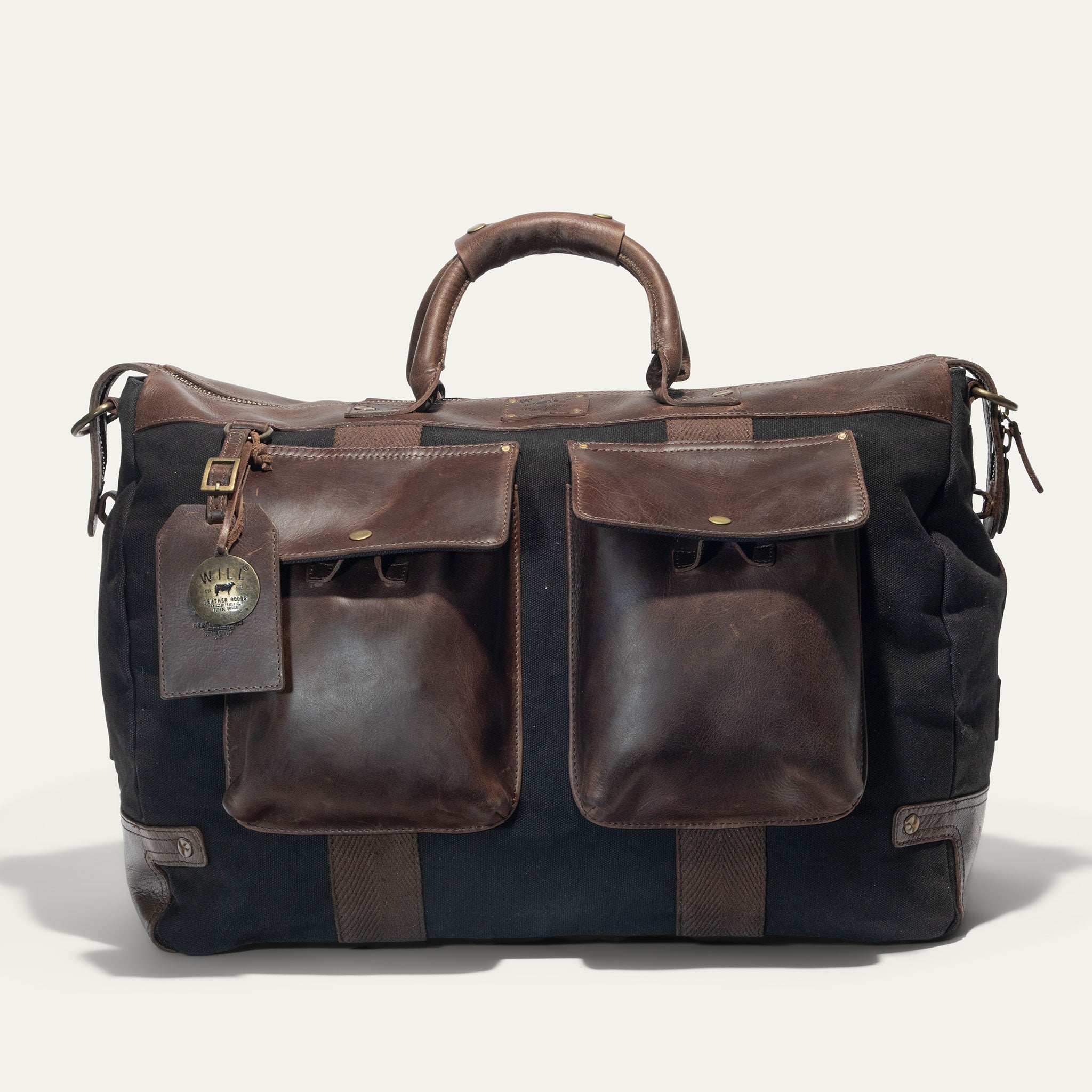 Signature Canvas and Leather Travel Duffle