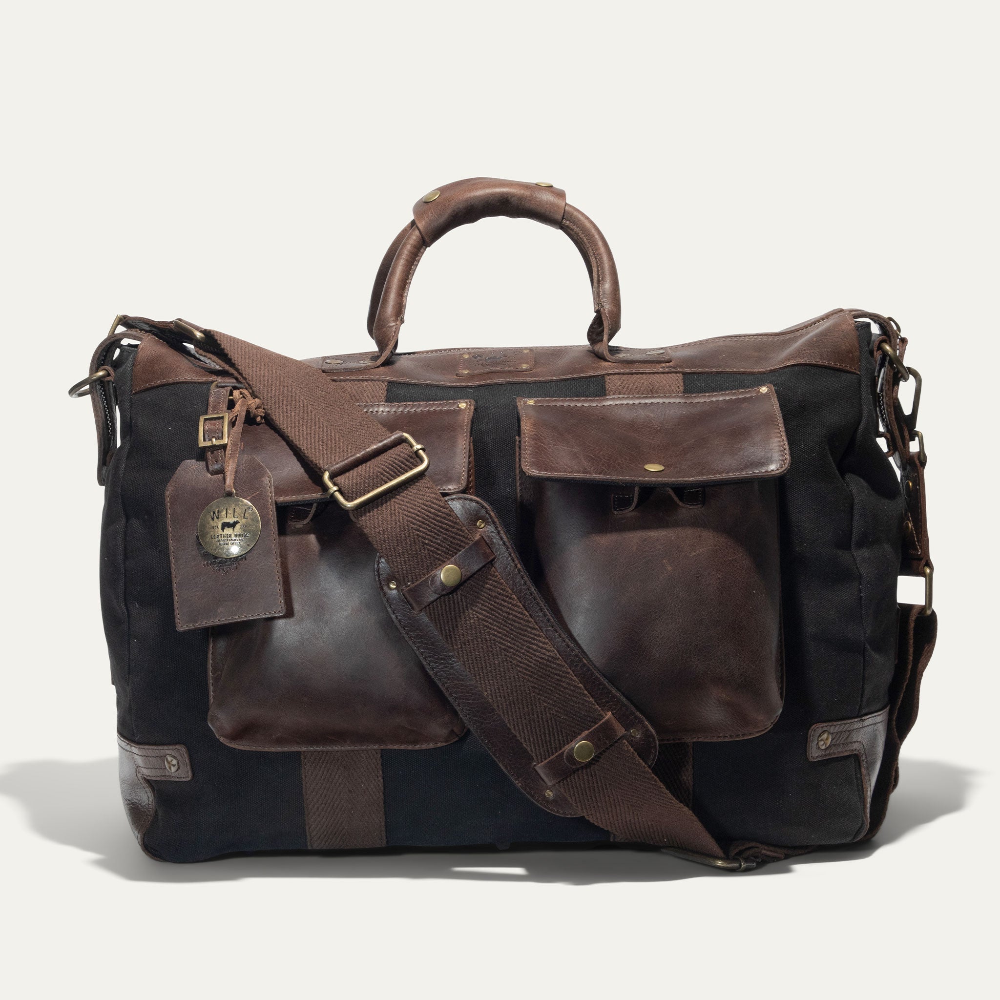 Signature Canvas and Leather Travel Duffle
