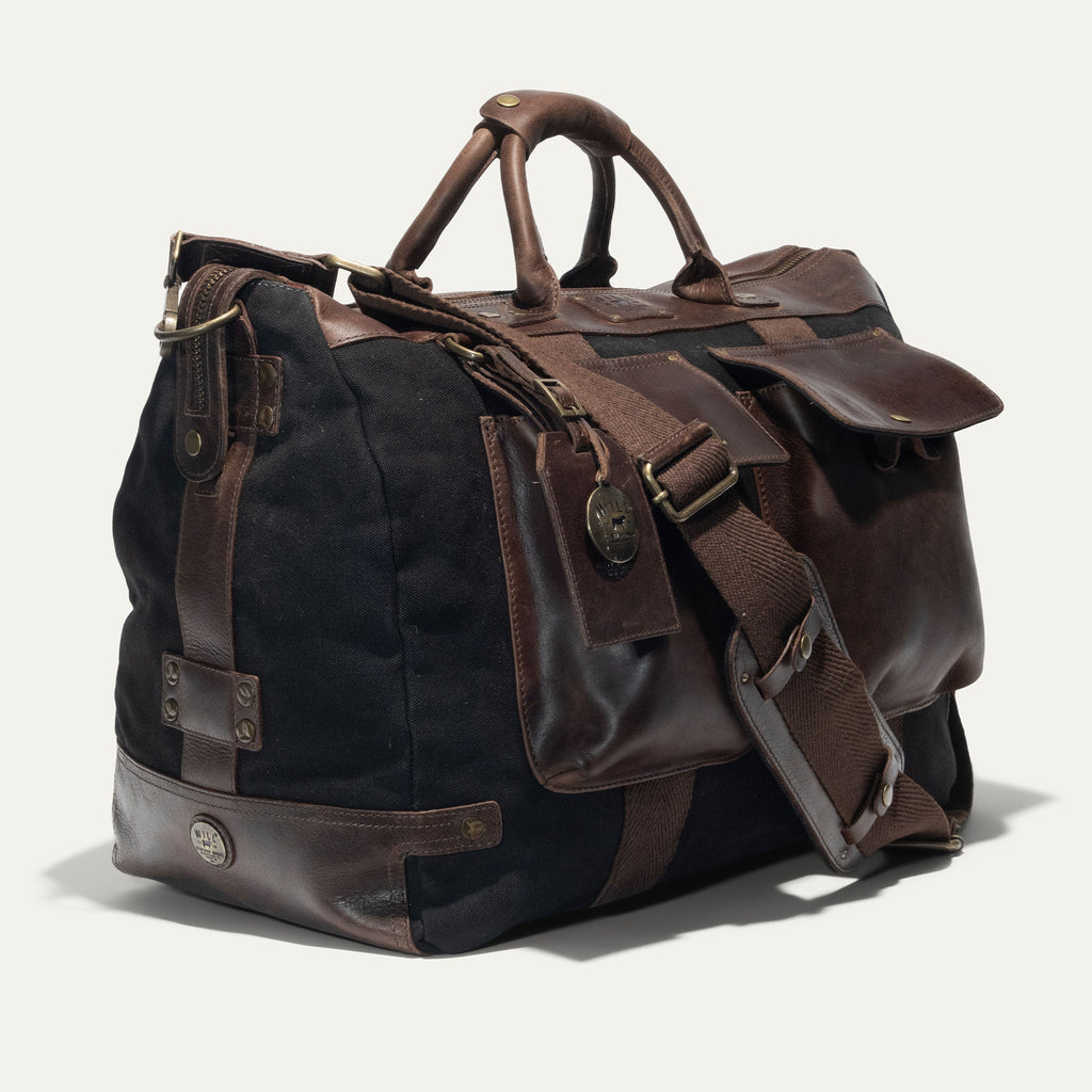 Signature Canvas and Leather Travel Duffle