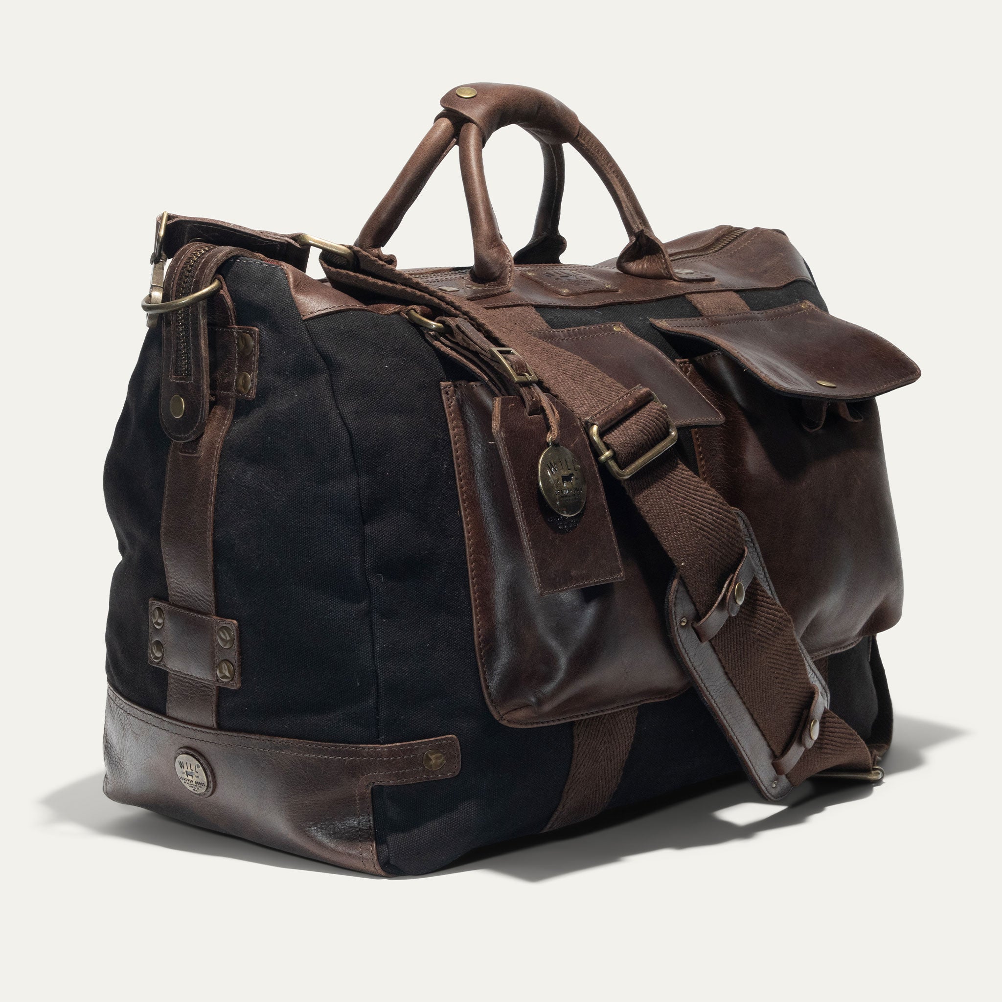 Signature Canvas and Leather Travel Duffle