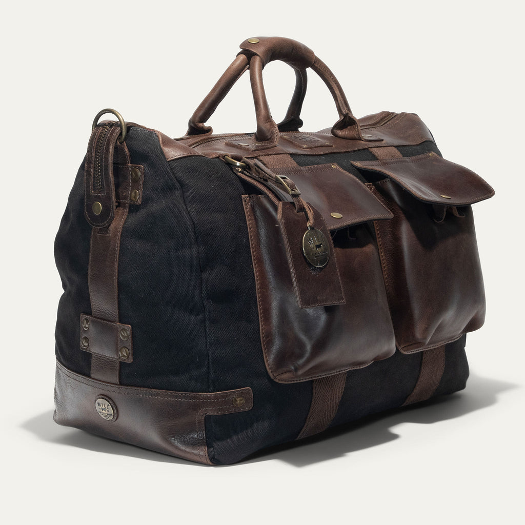 Signature Canvas and Leather Travel Duffle