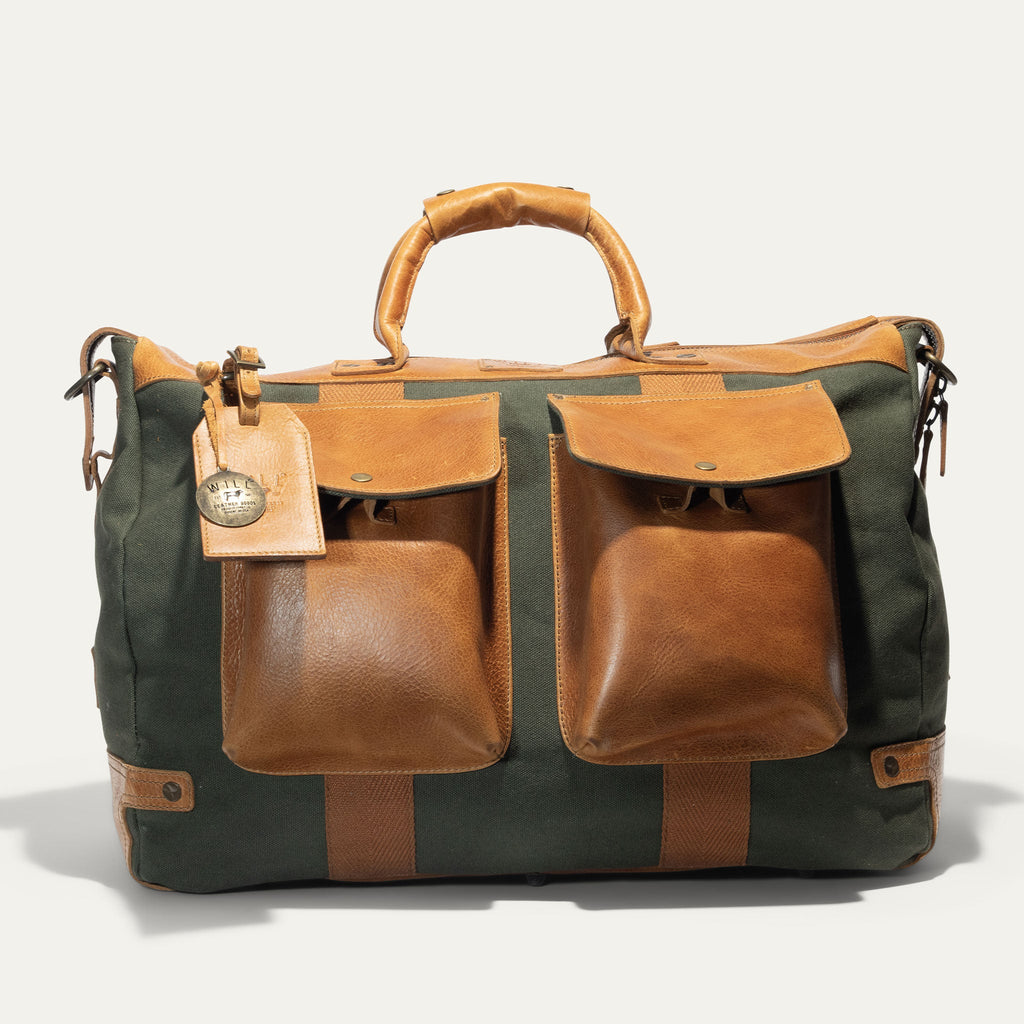 Signature Canvas and Leather Travel Duffle