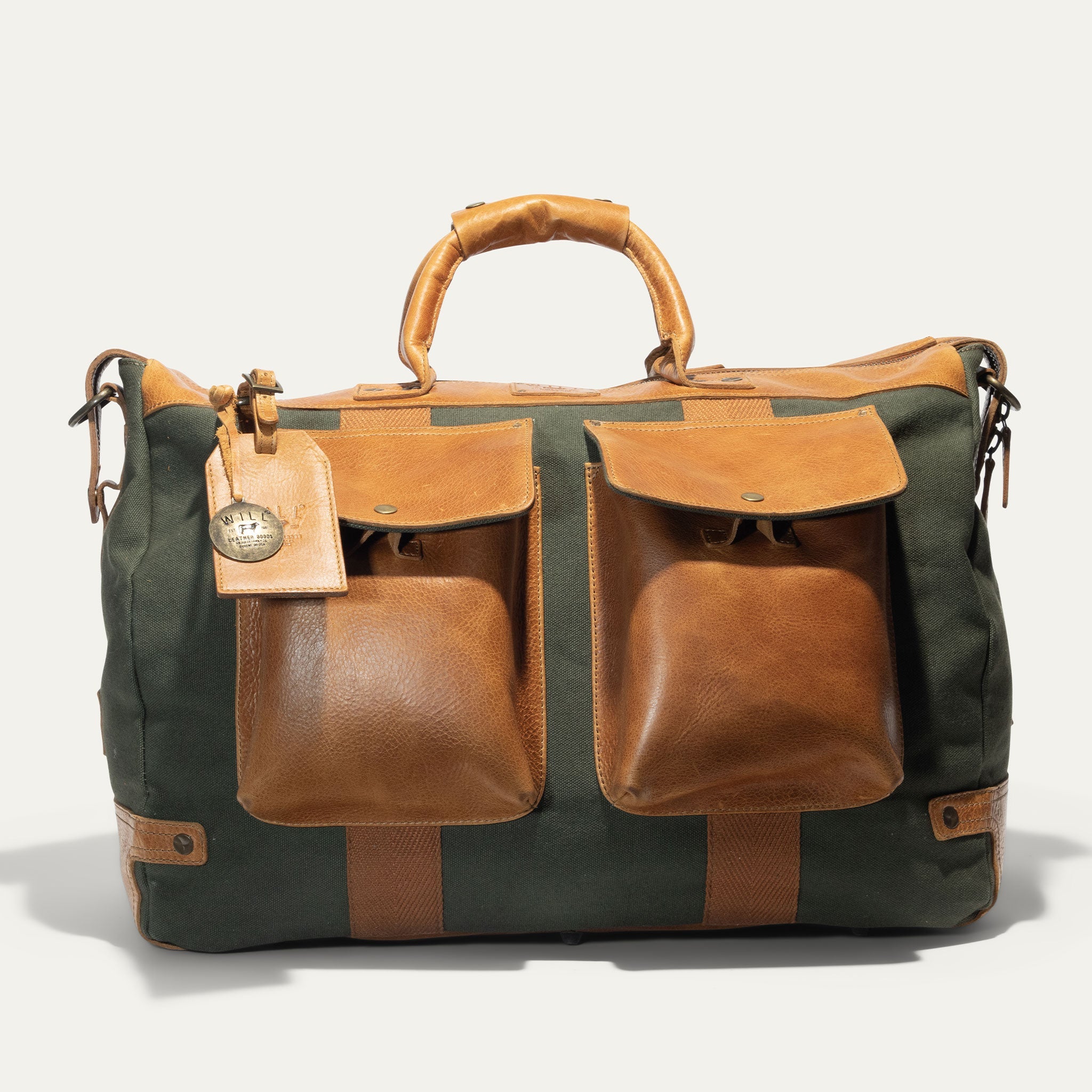 Signature Canvas and Leather Travel Duffle
