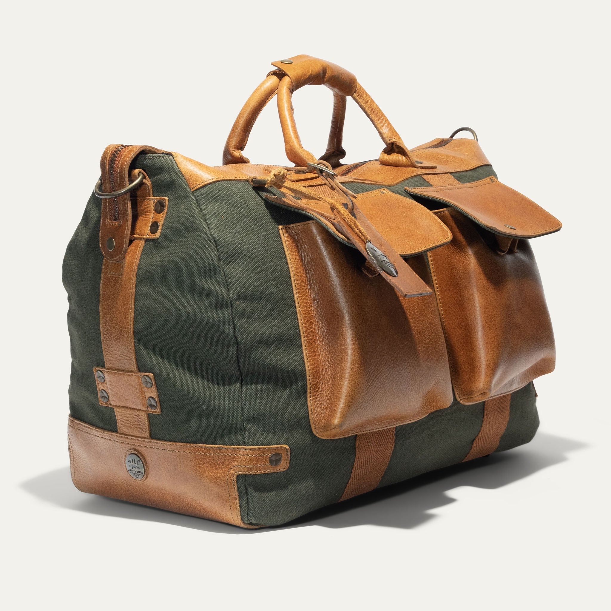 Signature Canvas and Leather Travel Duffle
