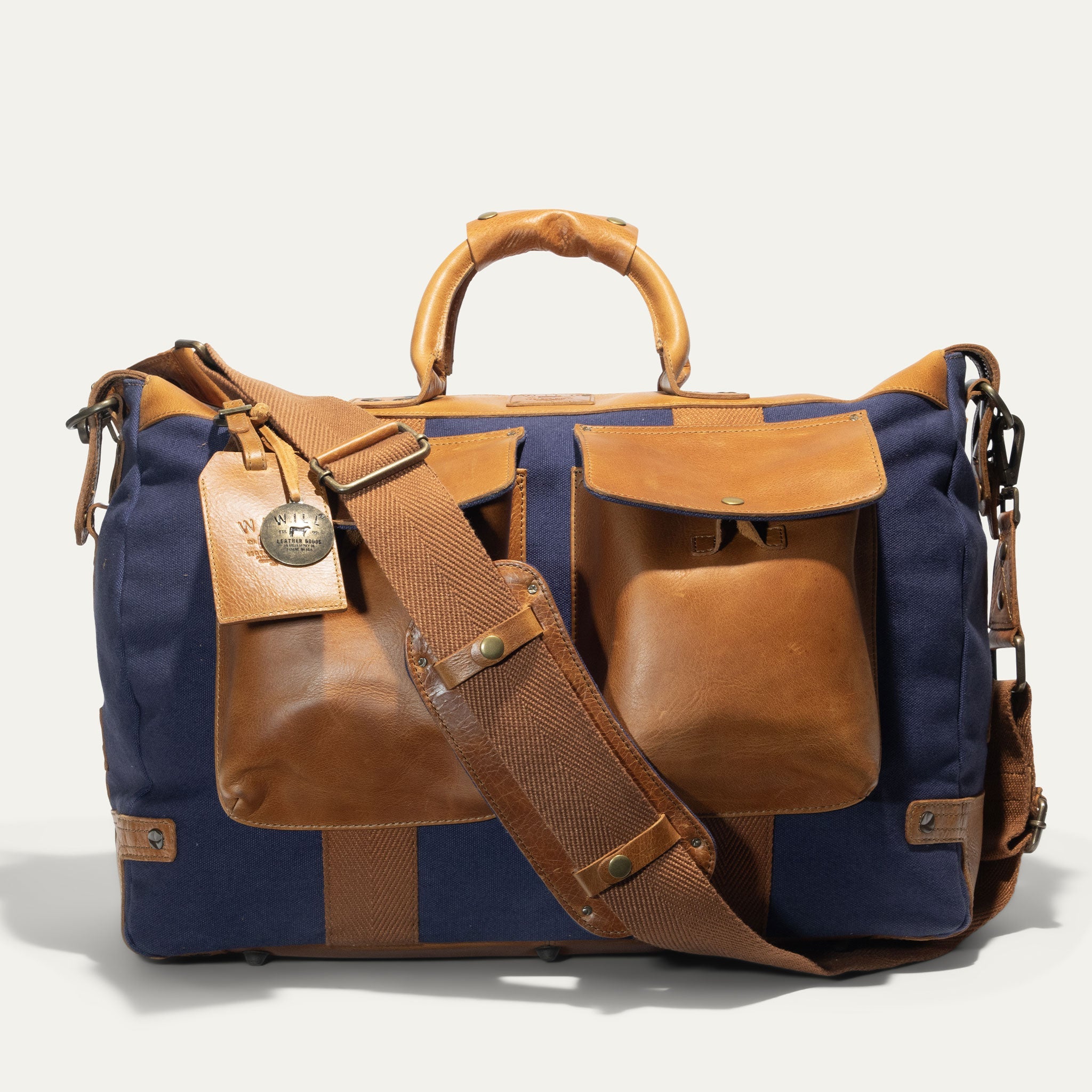 Signature Canvas and Leather Travel Duffle