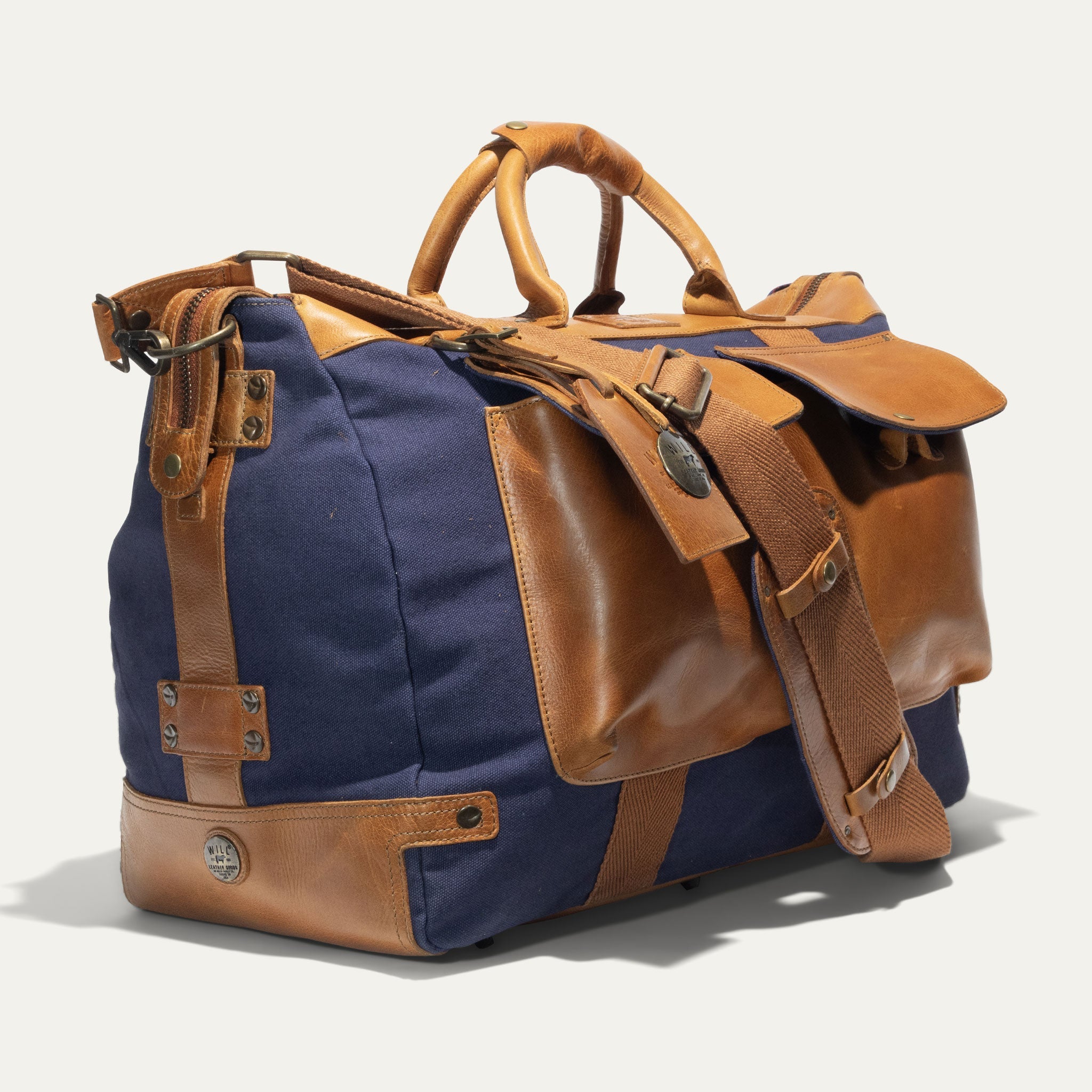 Signature Canvas and Leather Travel Duffle