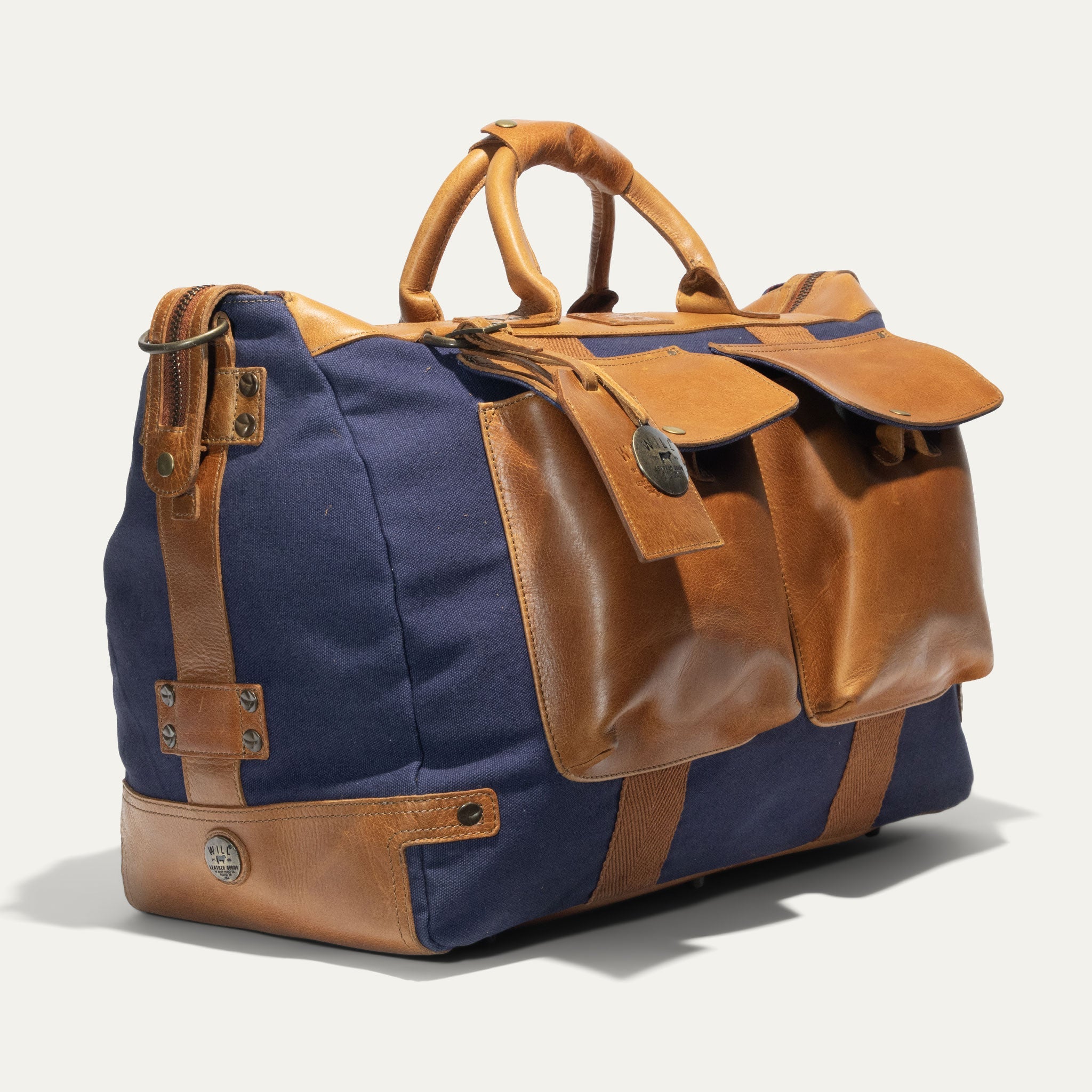 Signature Canvas and Leather Travel Duffle