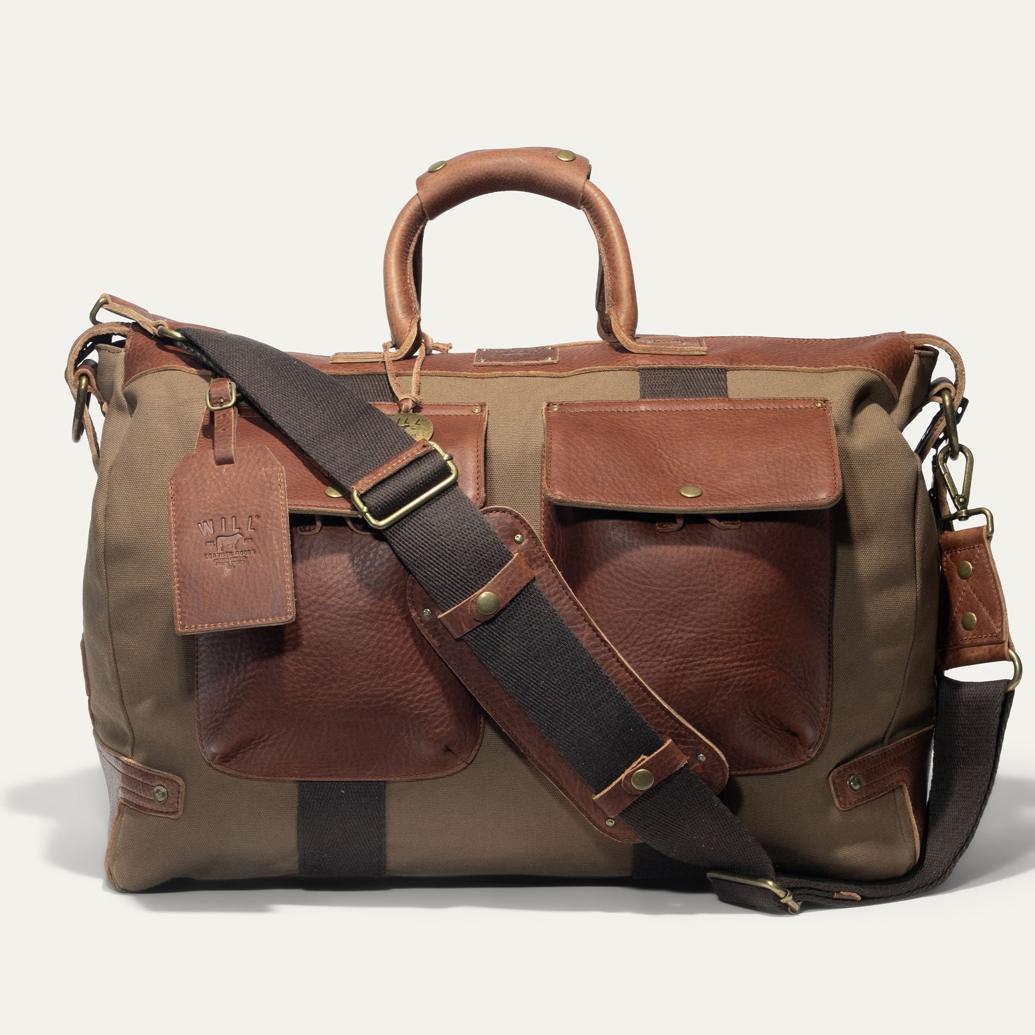 Signature Canvas and Leather Travel Duffle
