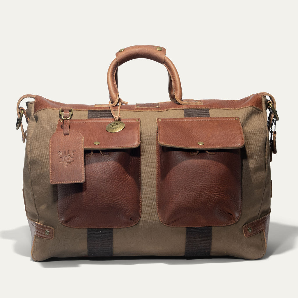 Signature Canvas and Leather Travel Duffle