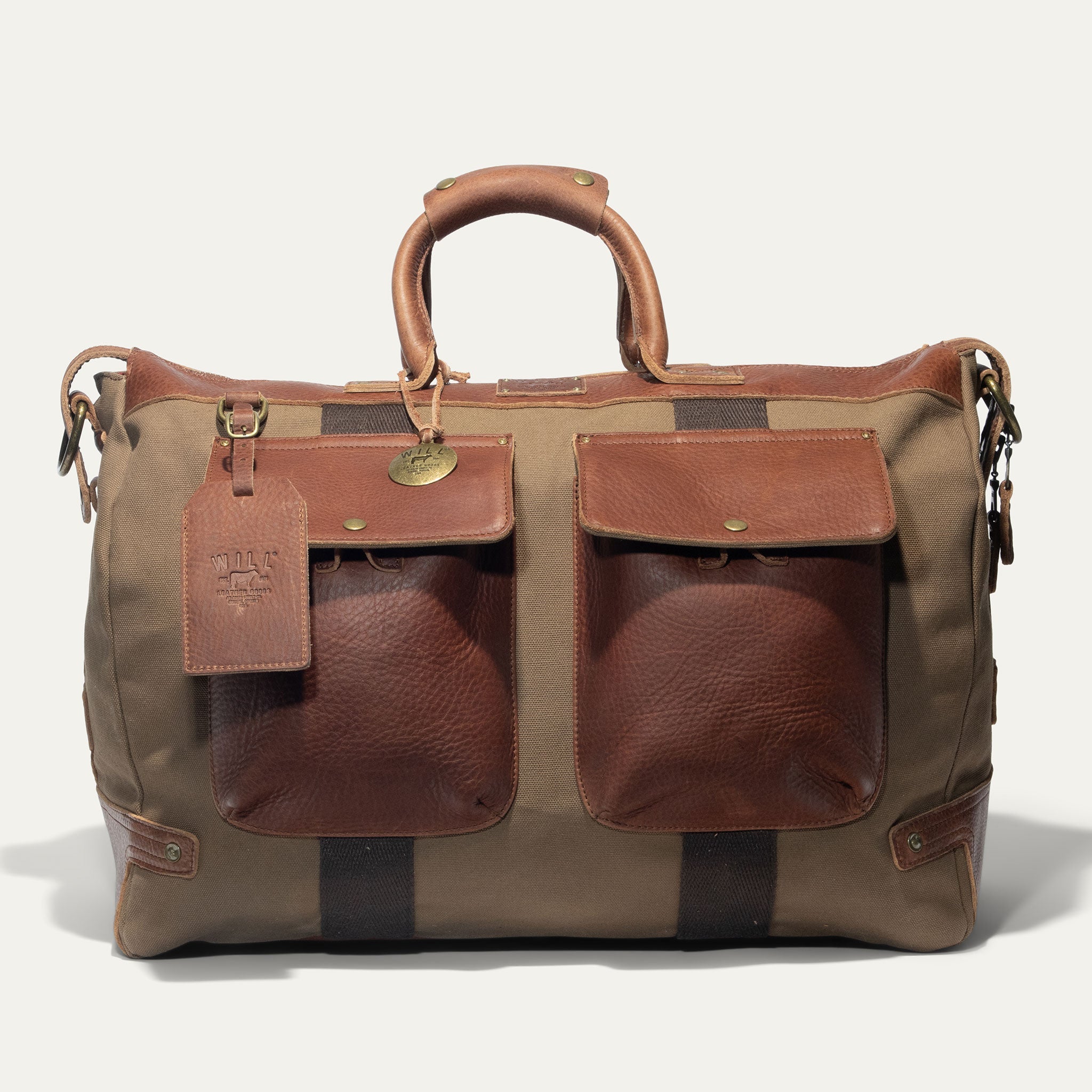 Signature Canvas and Leather Travel Duffle