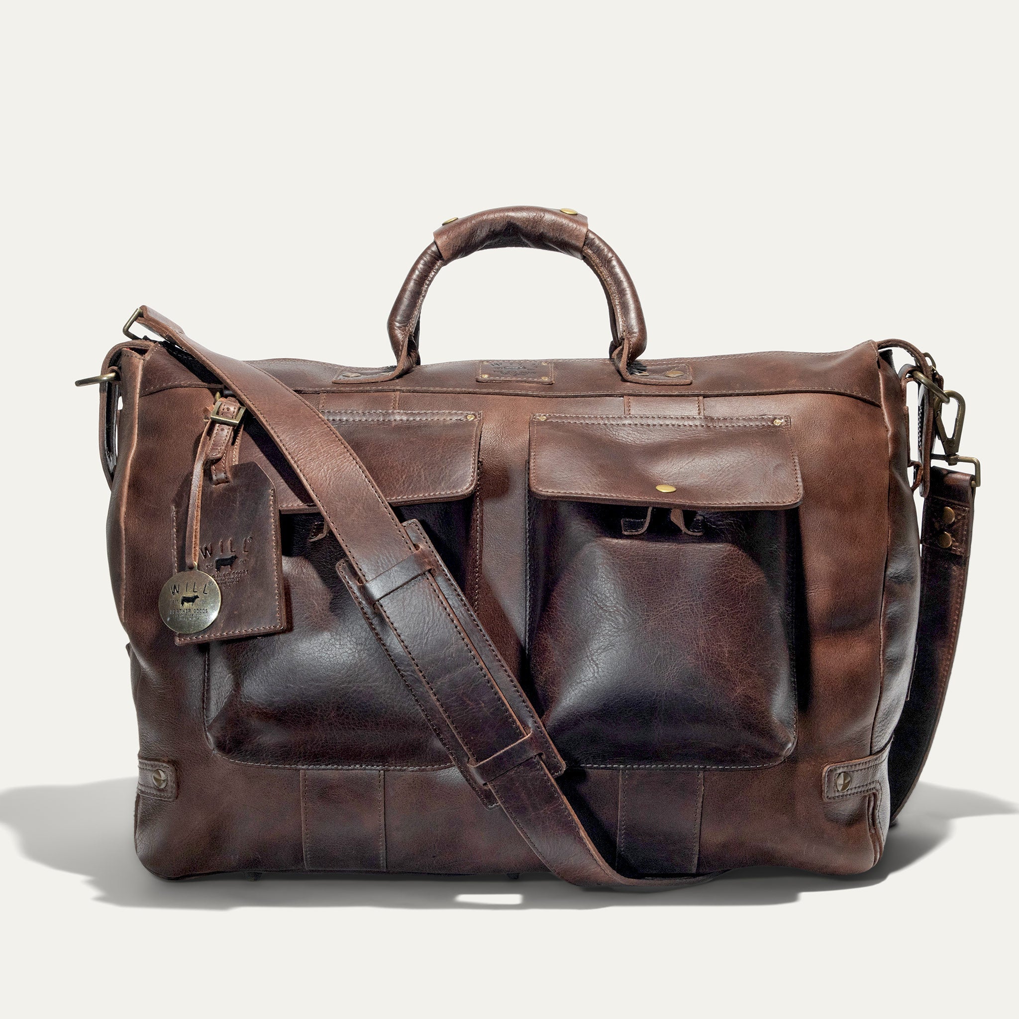 Signature Leather Travel Duffle