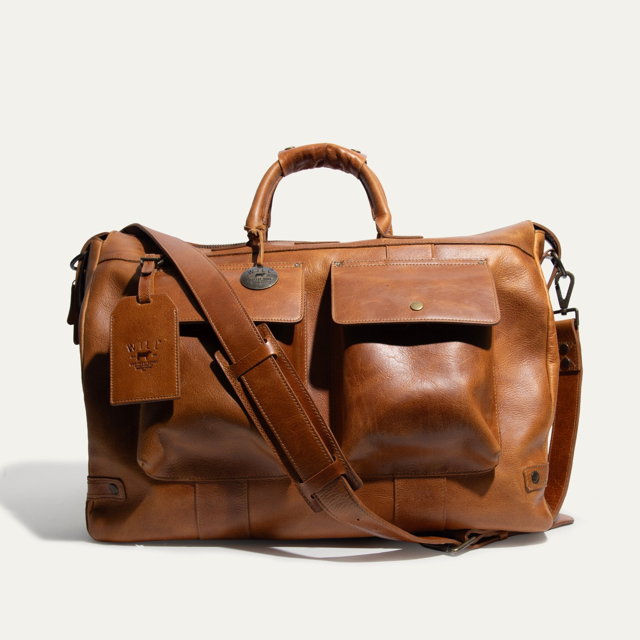 Signature Leather Travel Duffle