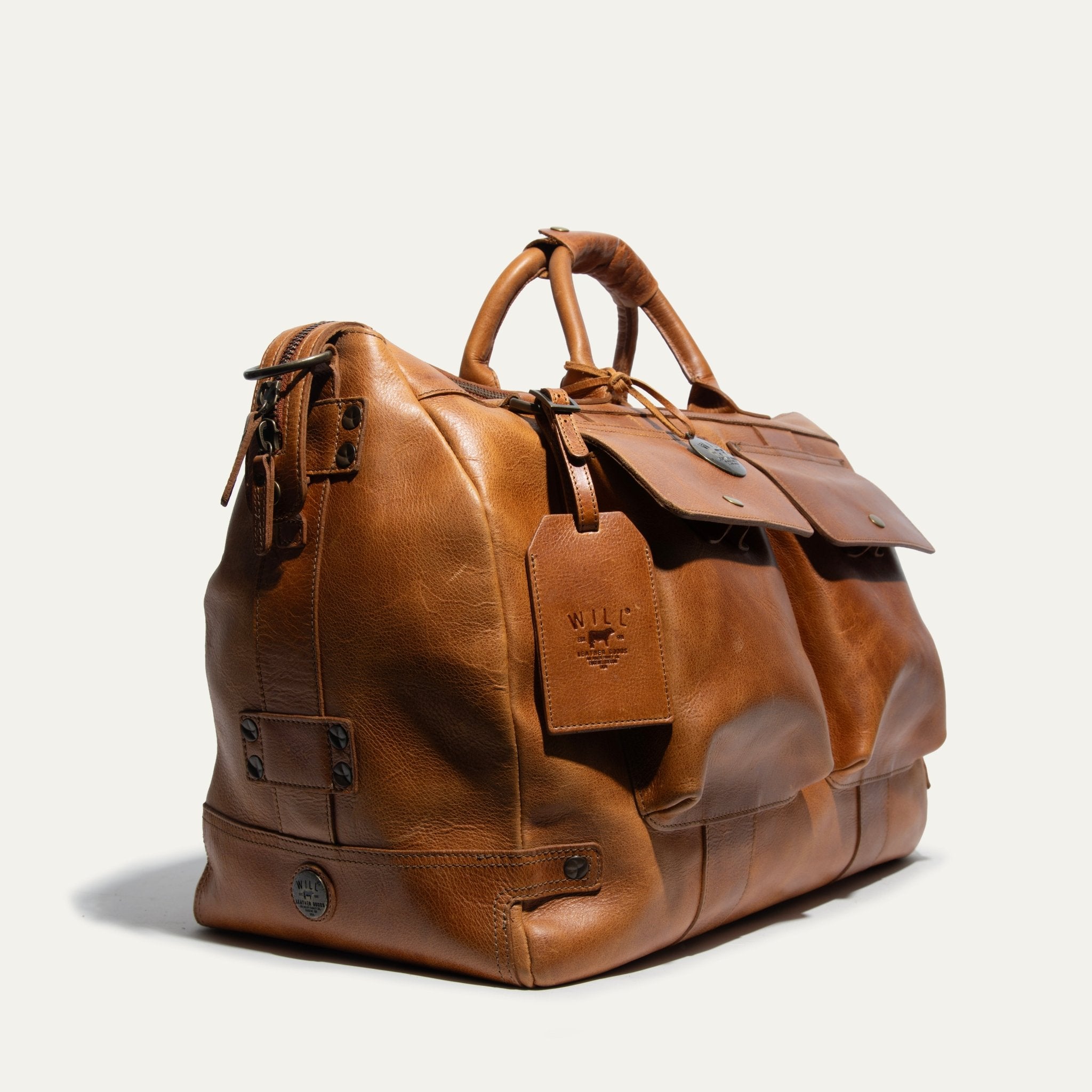 Signature Leather Travel Duffle