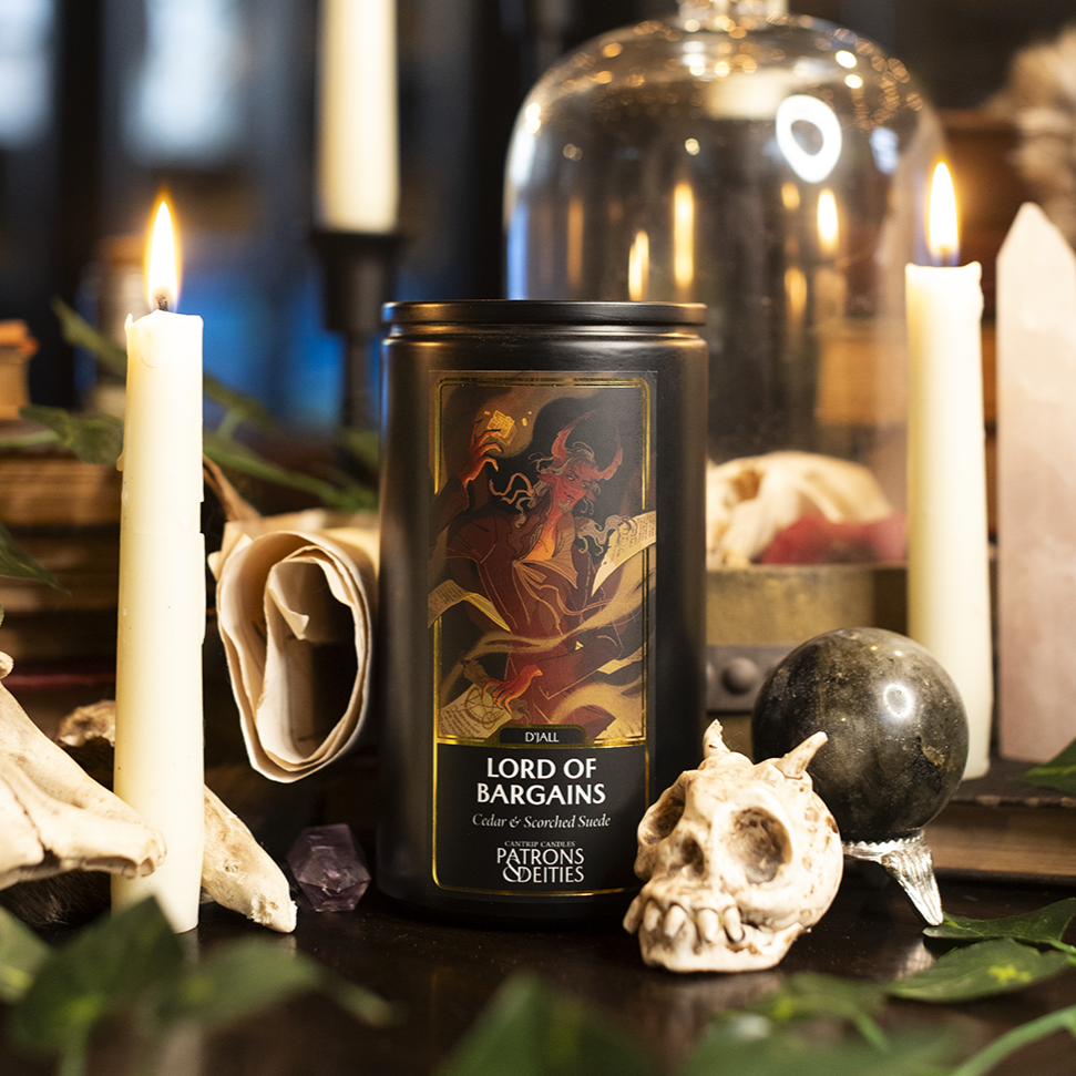 Cantrip Candles: D'Jall, Lord of Bargains (16 oz)