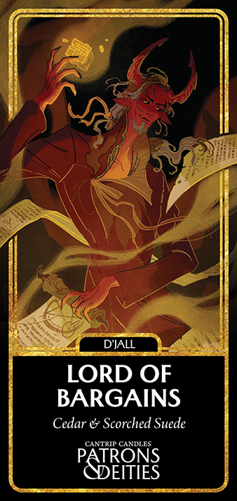 Cantrip Candles: D'Jall, Lord of Bargains (16 oz)