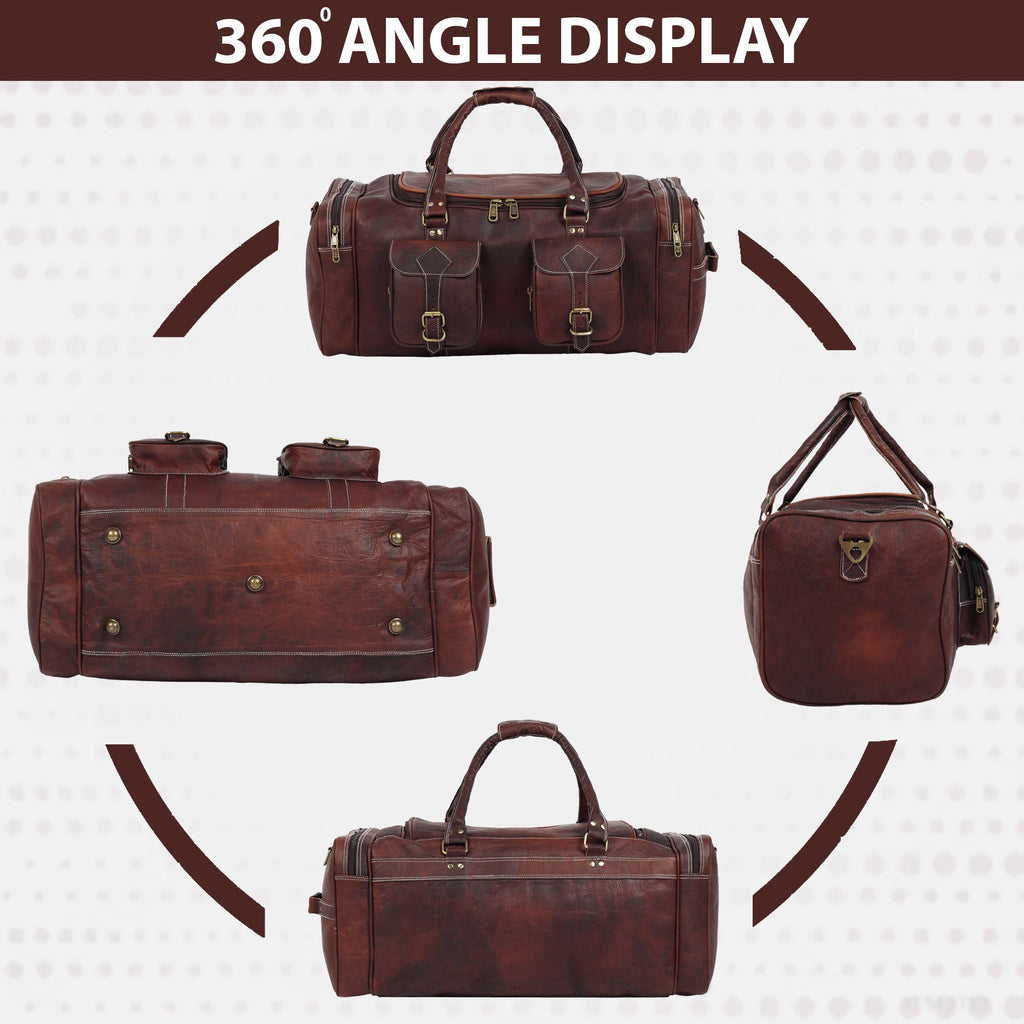 Vintage Dark Brown Traveller Duffle