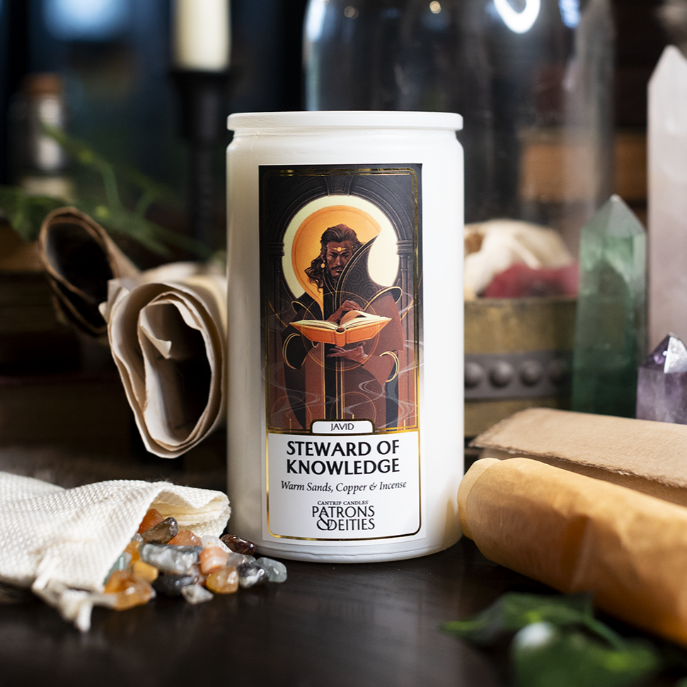 Cantrip Candles: Javid, Steward of Knowledge (16 oz)