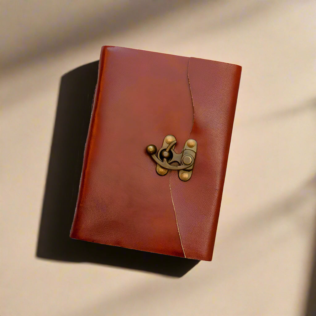 Brass Latch Handmade Leather Journal