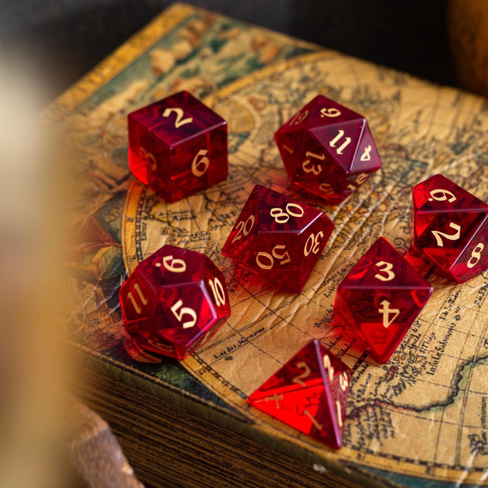 Bloodglass Dice Set