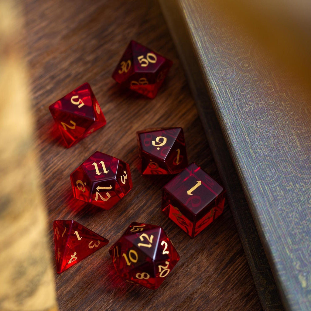 Bloodglass Dice Set