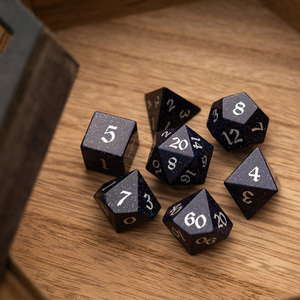 Midnight Sandstone Dice Set