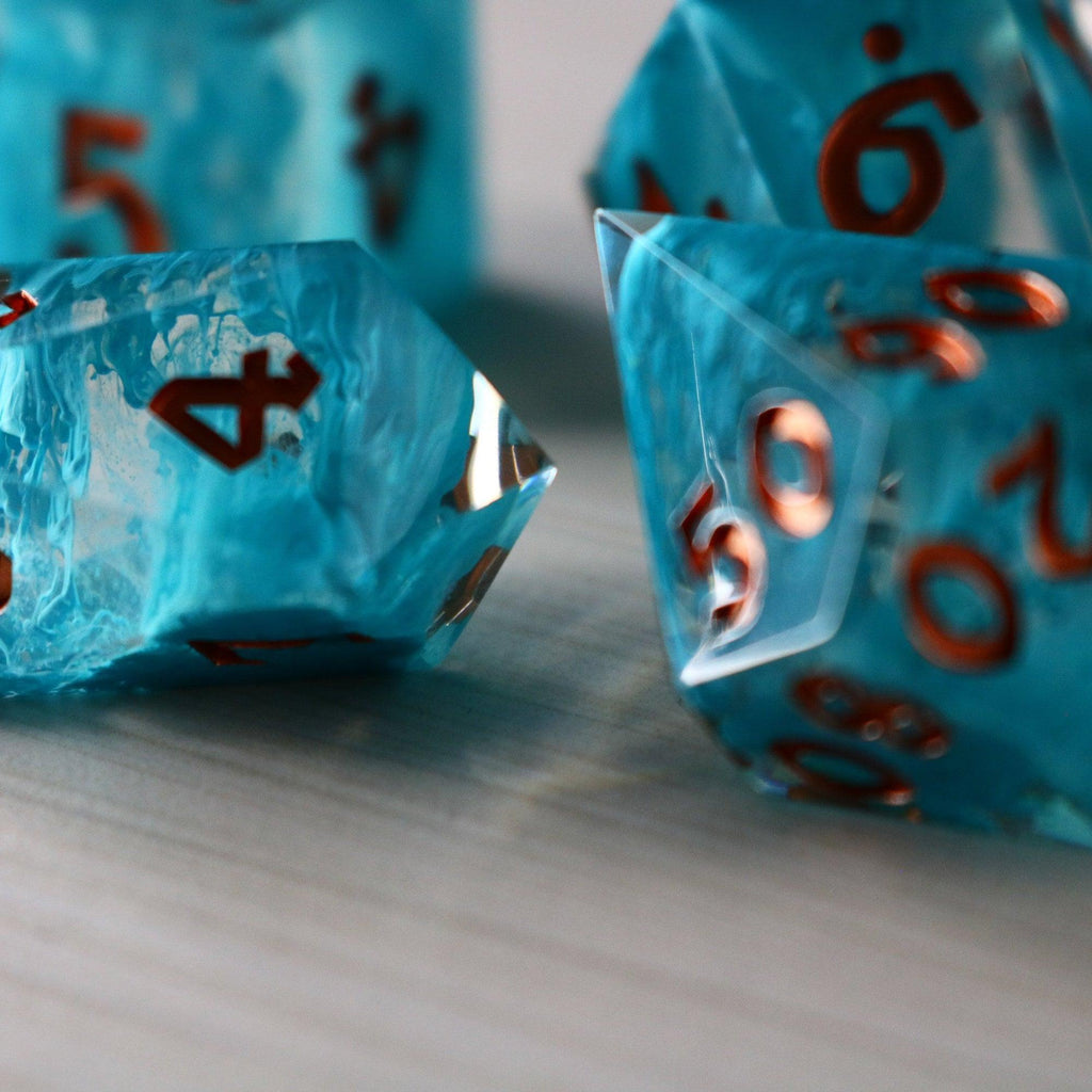 Blue Smoke Dice Set