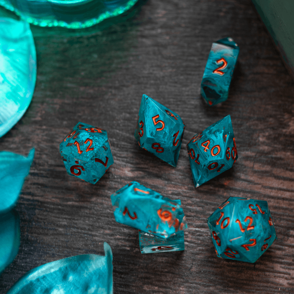 Blue Smoke Dice Set