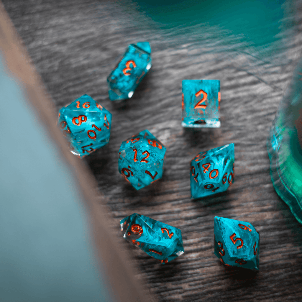 Blue Smoke Dice Set