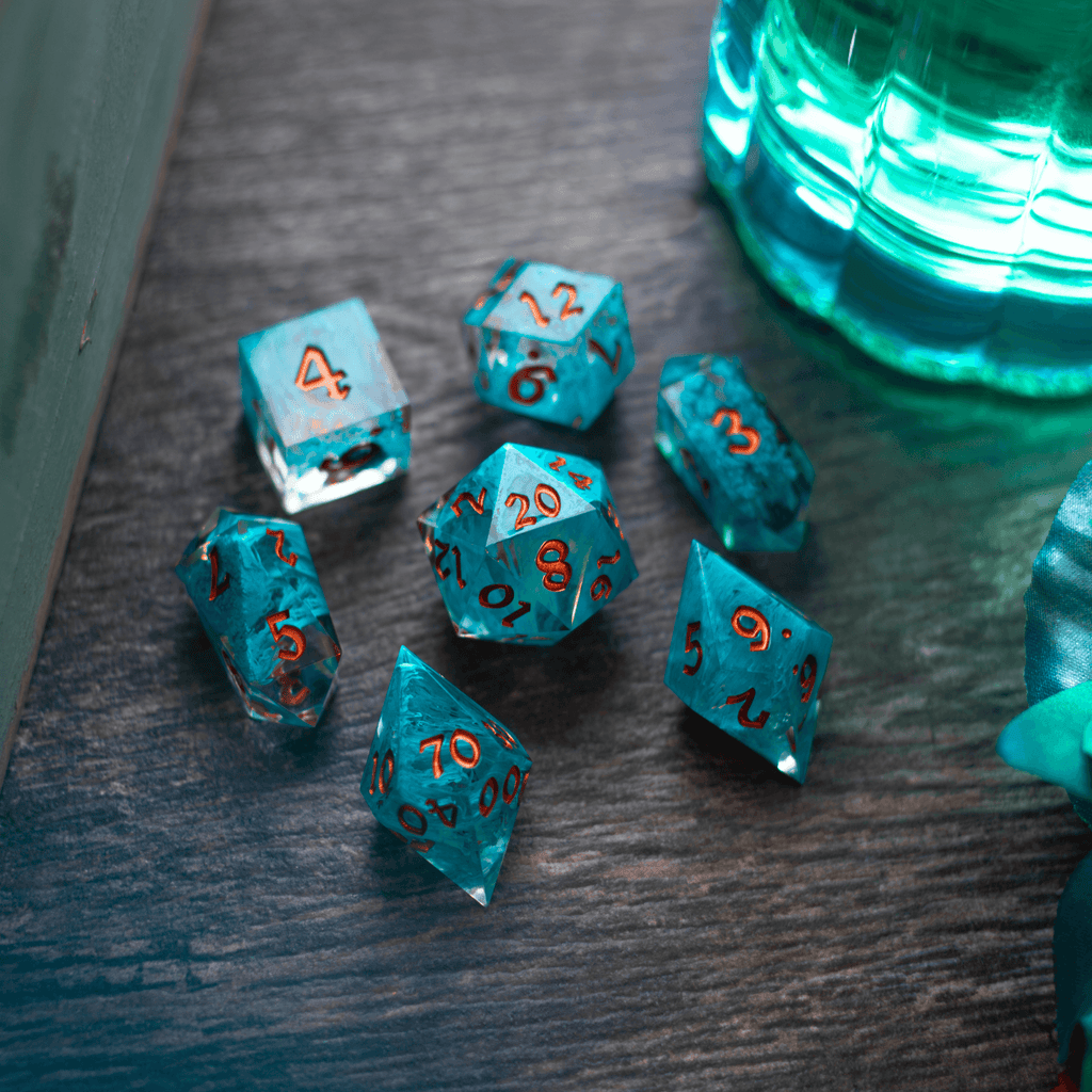 Blue Smoke Dice Set