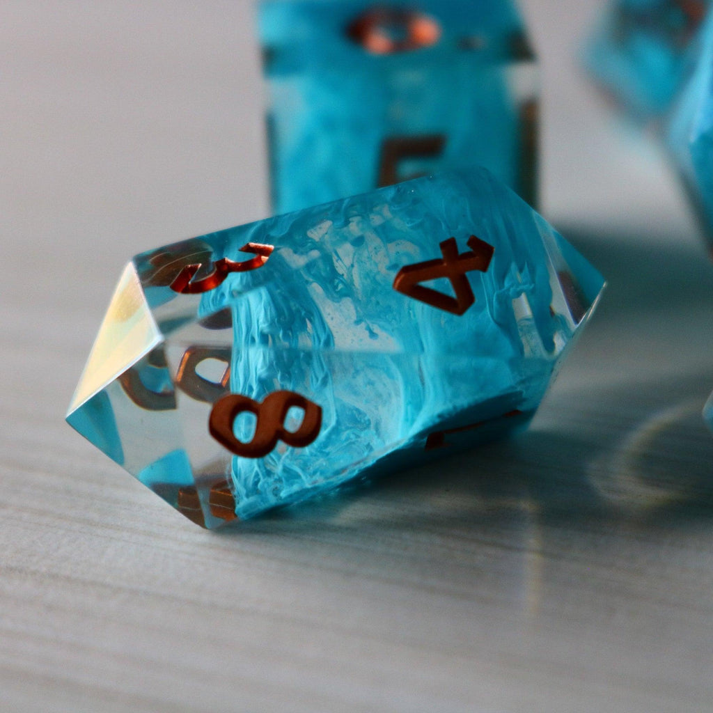 Blue Smoke Dice Set