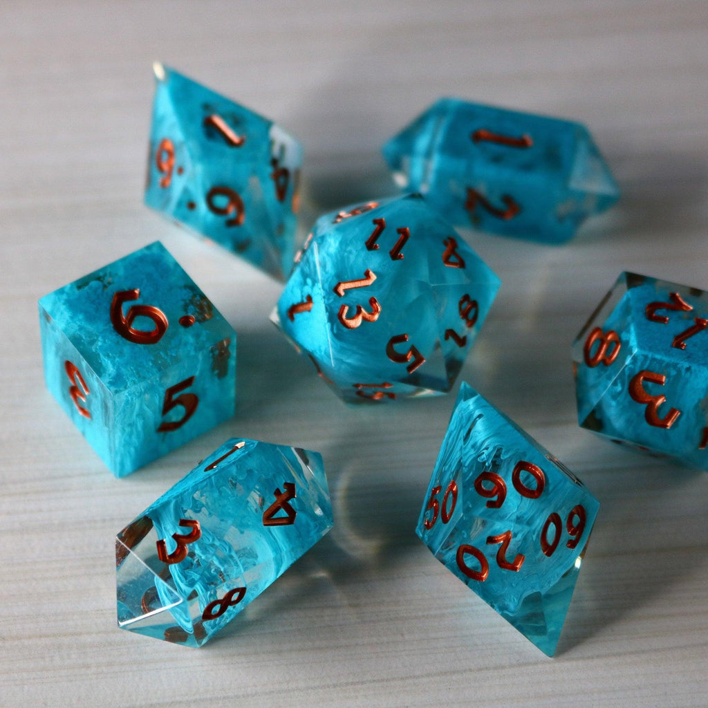 Blue Smoke Dice Set