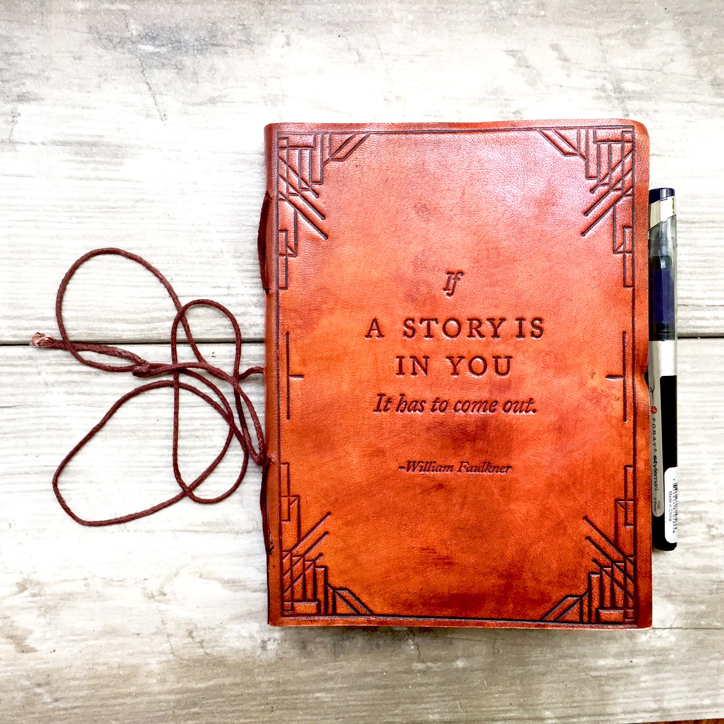 If A Story Handmade Leather Journal