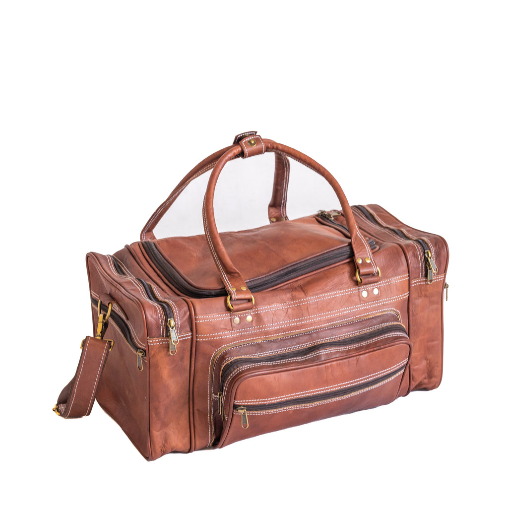 Vintage Leather Travel Duffle