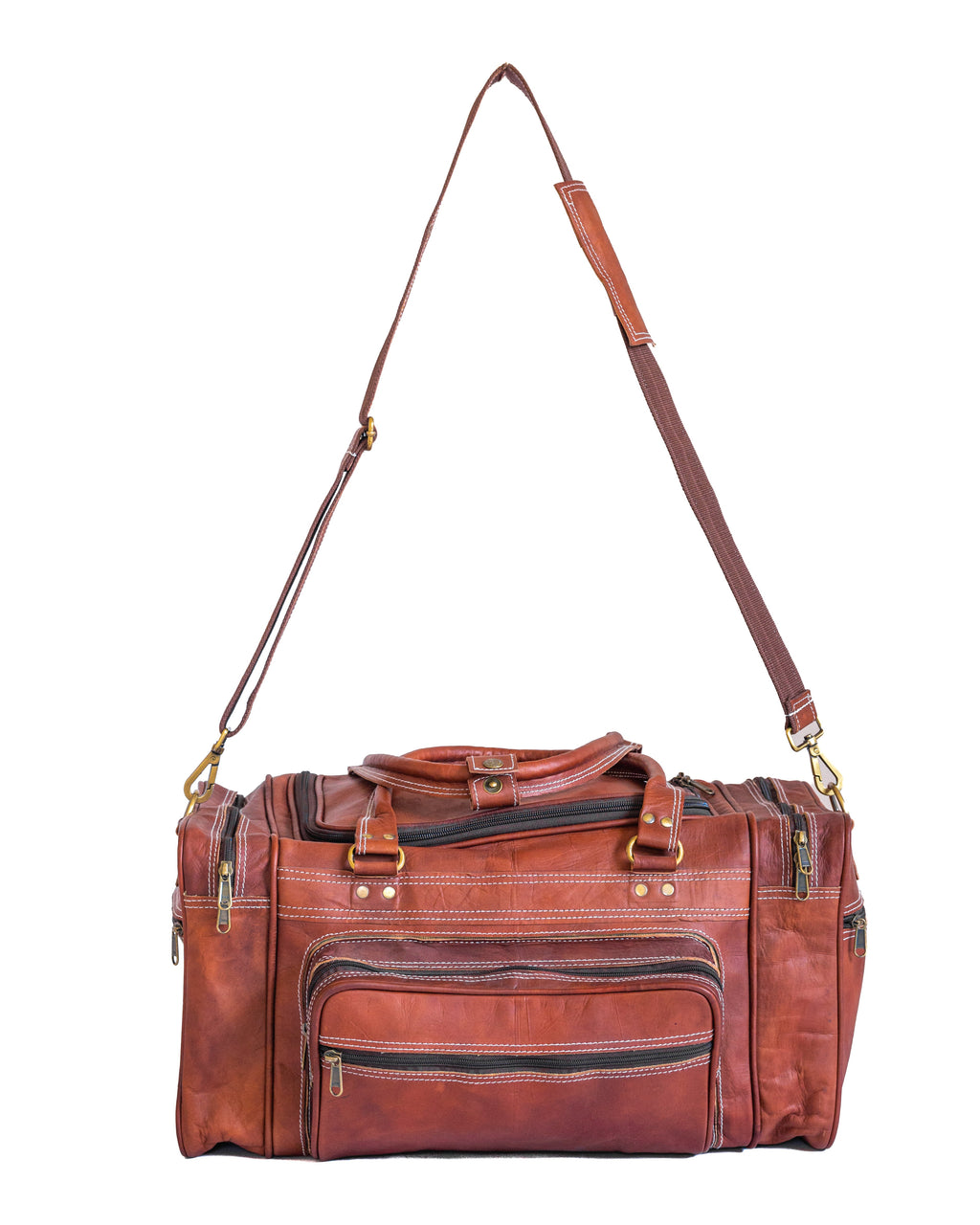 Vintage Leather Travel Duffle