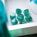 Dwarfcut Aquamarine Dice Set