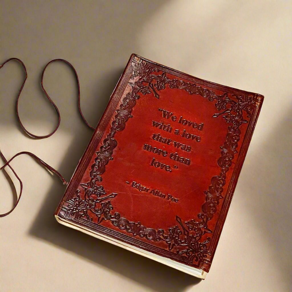 Edgar Allan Poe Leather Journal, A Love More Than Love