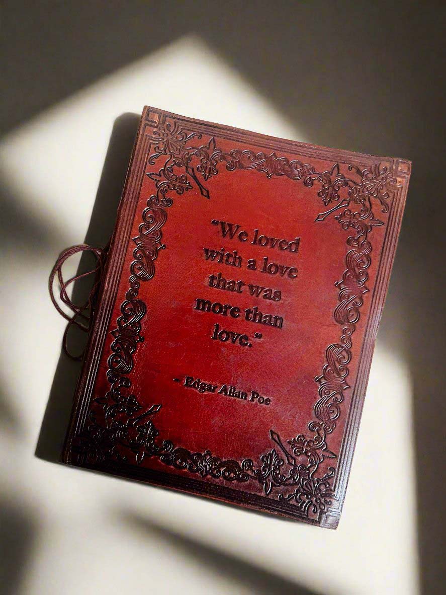 Edgar Allan Poe Leather Journal, A Love More Than Love